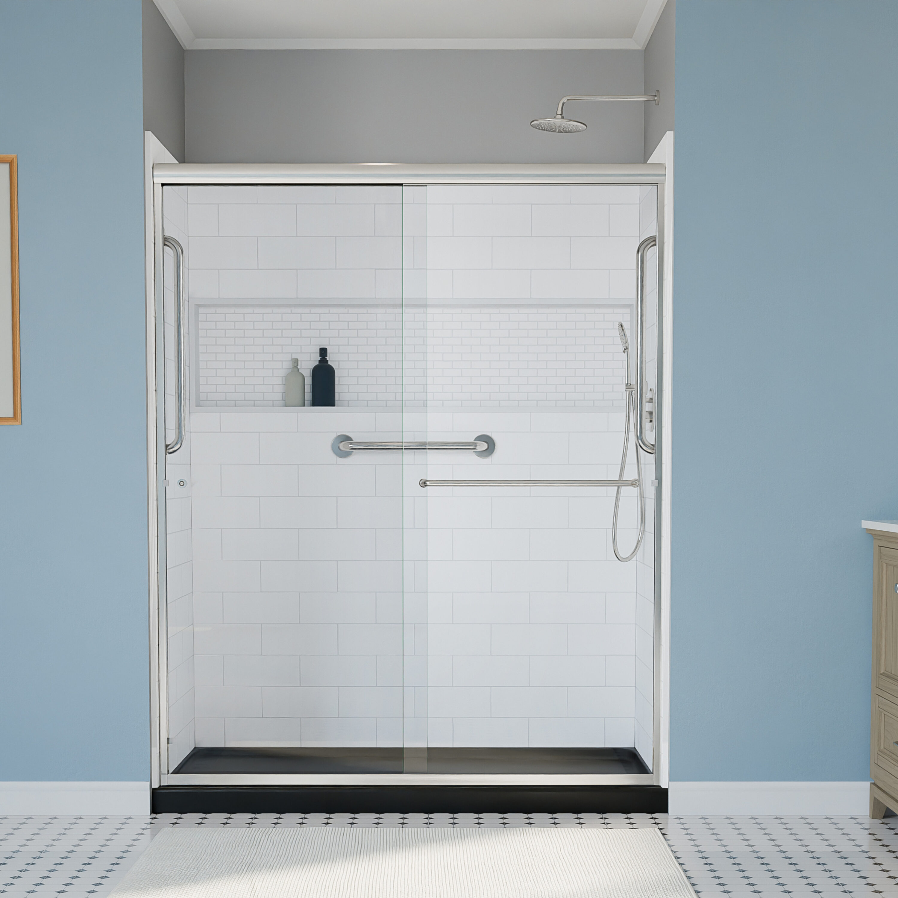 Laurel Mountain LM6032LTSKRMB Alcove-Shower-Kit - View #2