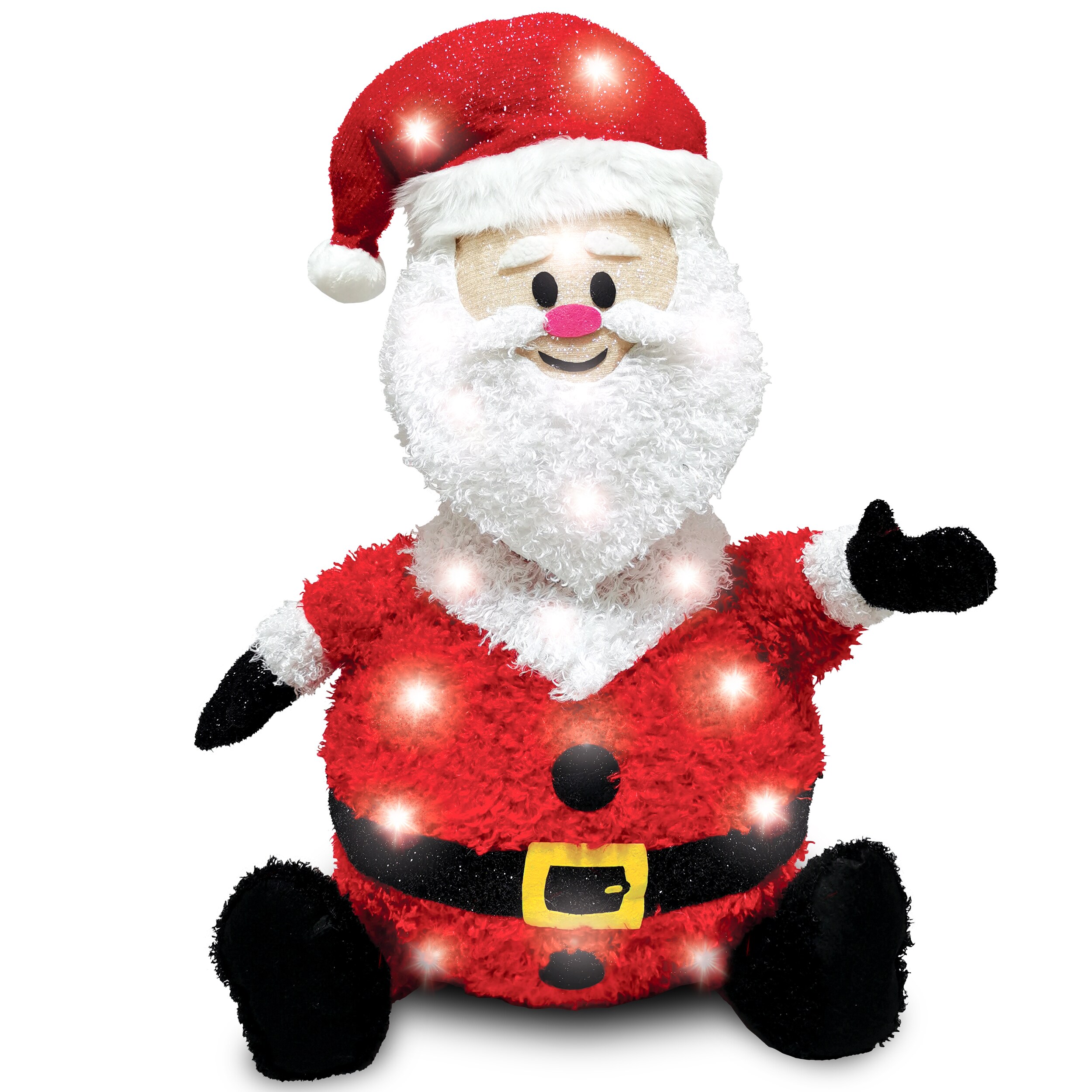 Joiedomi 30687 30-in Santa Free Standing Decoration with White LED Lights