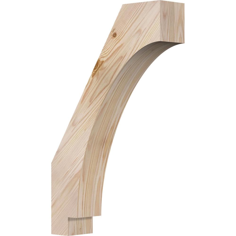 Ekena Millwork BRC04X14X22IMP00SDF 3-1/2-in x 14-in x 22-in Douglas Fir Unfinished Wood Imperial Smooth Knee Brace