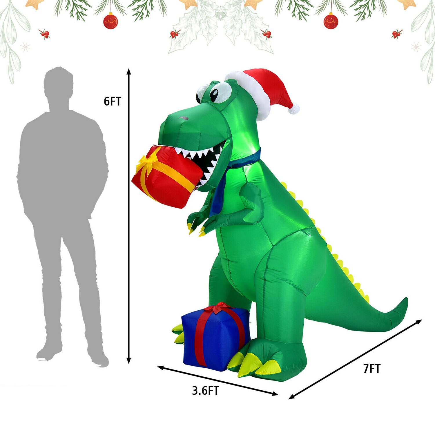 WELLFOR HYJ23729US Christmas-Inflatables - View #9