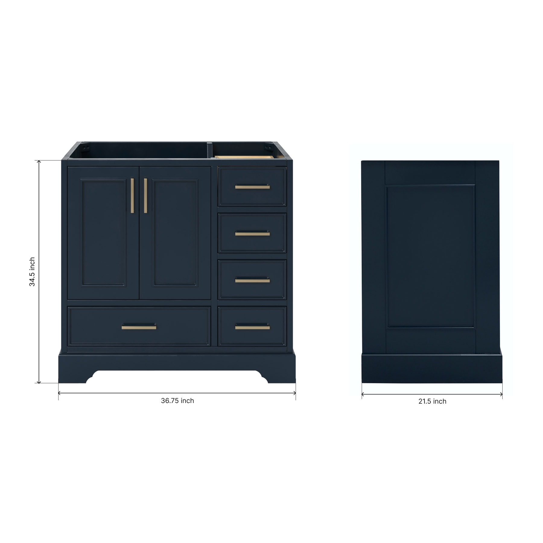 ARIEL M036S-L-BC-MNB vanities - View #4