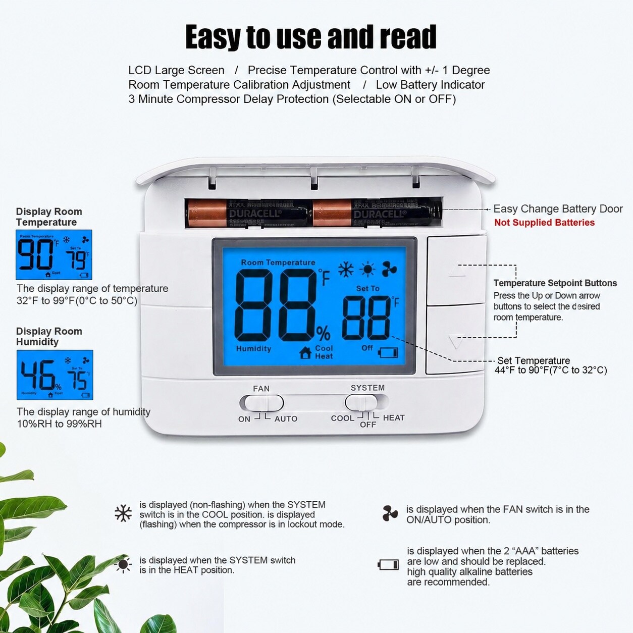 Ahfiwaso LAH0716H009 Nonprogram-Thermostats - View #4