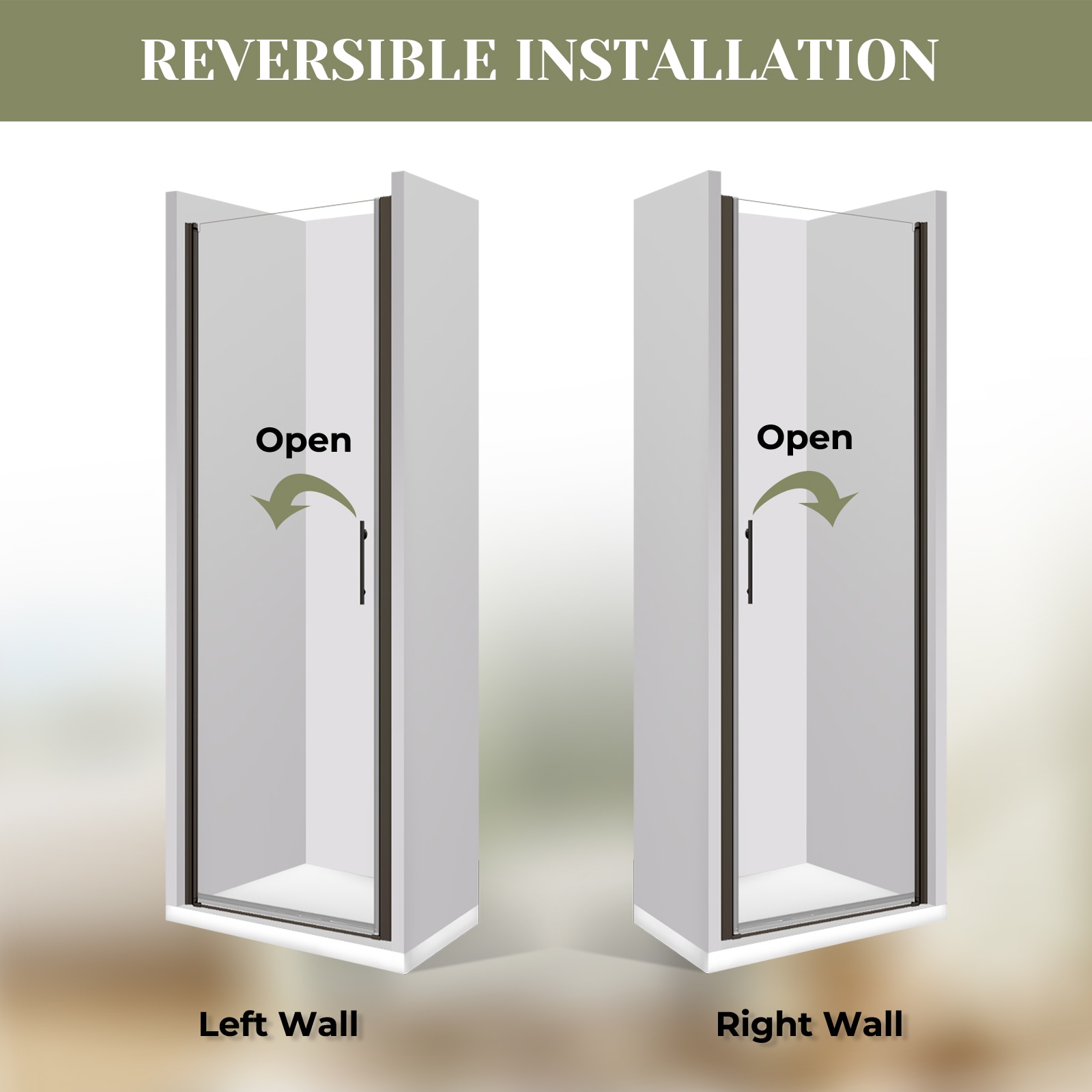 Forclover FRISD24MB Shower-Doors - View #6