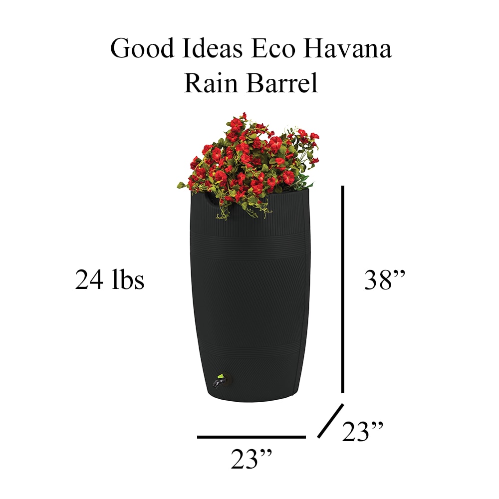 Good Ideas GI-REC-HAVA50-BLK Rain-Barrels - View #5