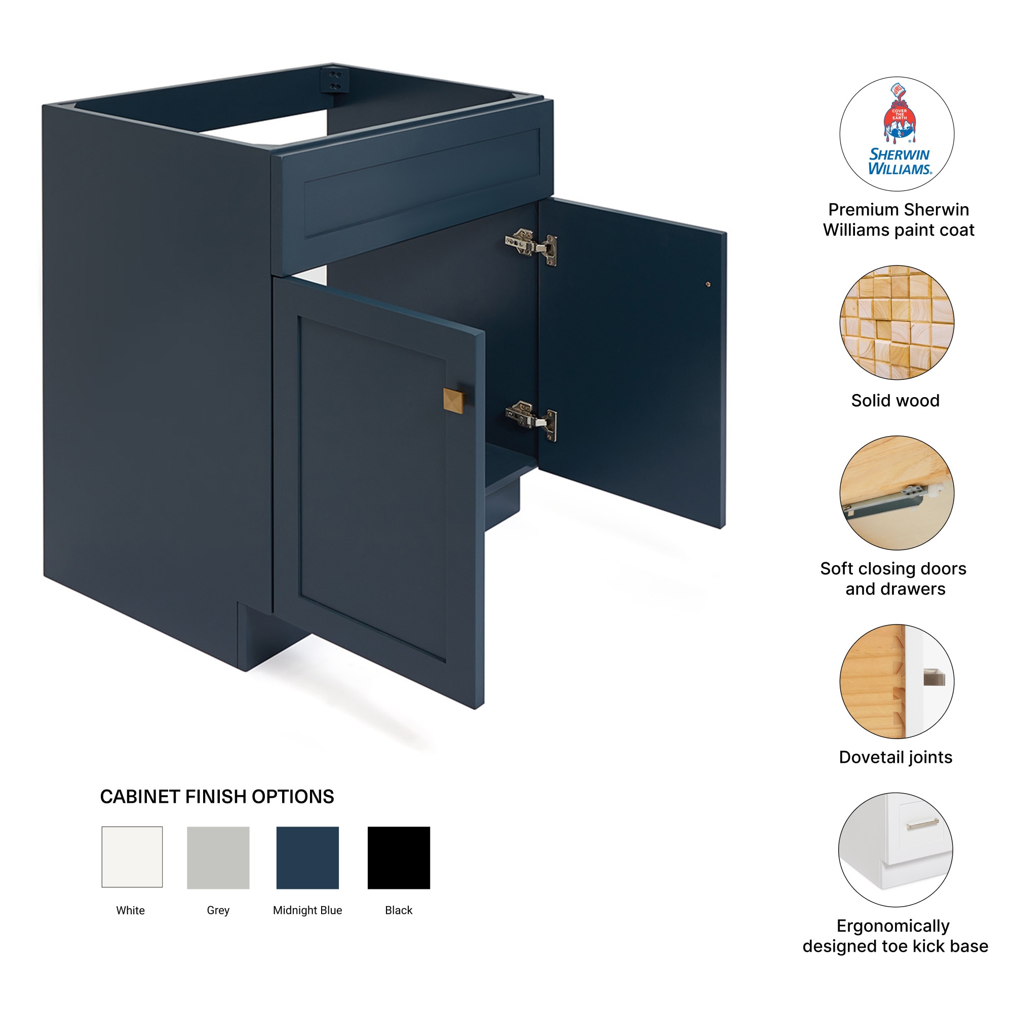 ARIEL F030S-BC-MNB vanities - View #4