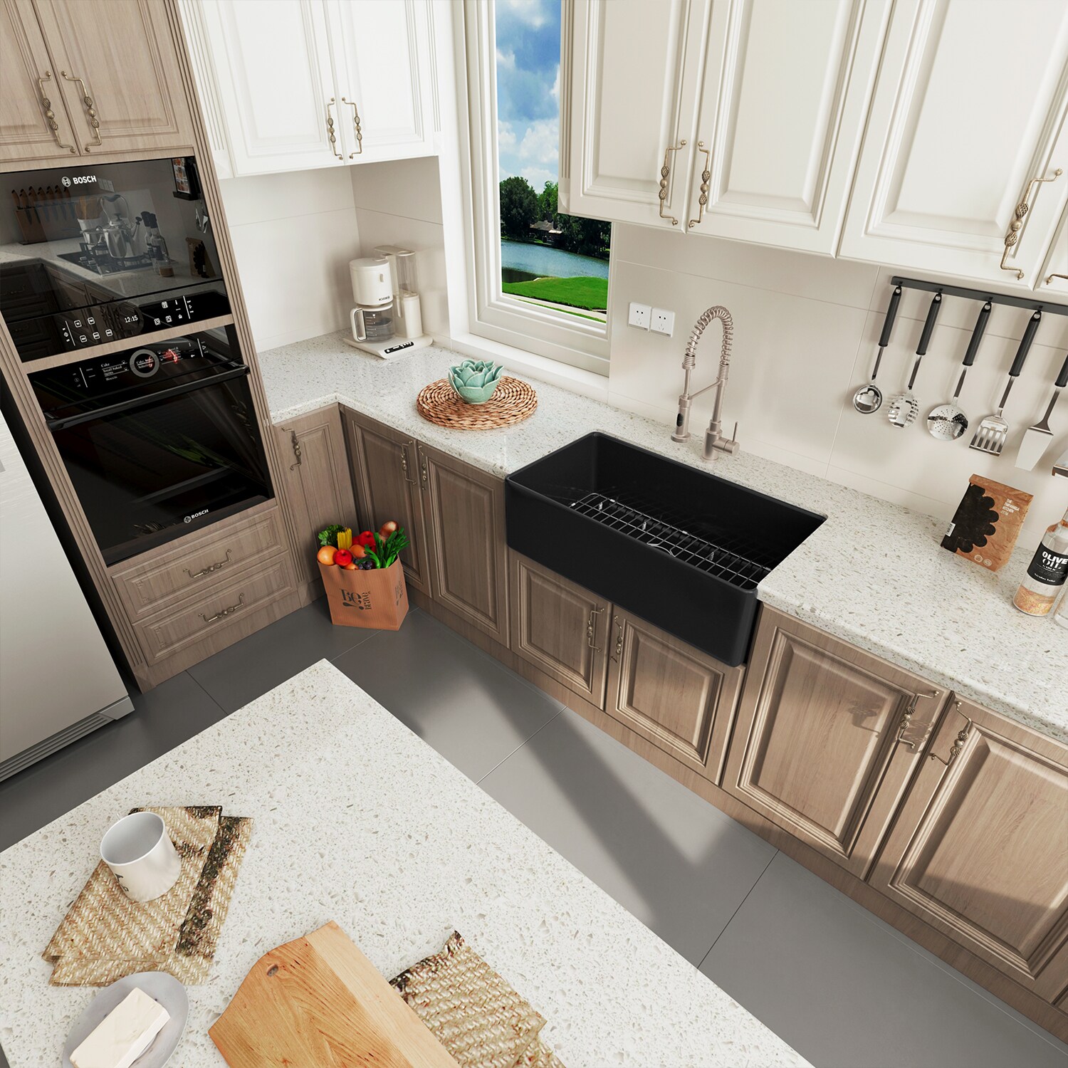 Sinber F3318S-B-OLR Kitchen-Sinks - View #5