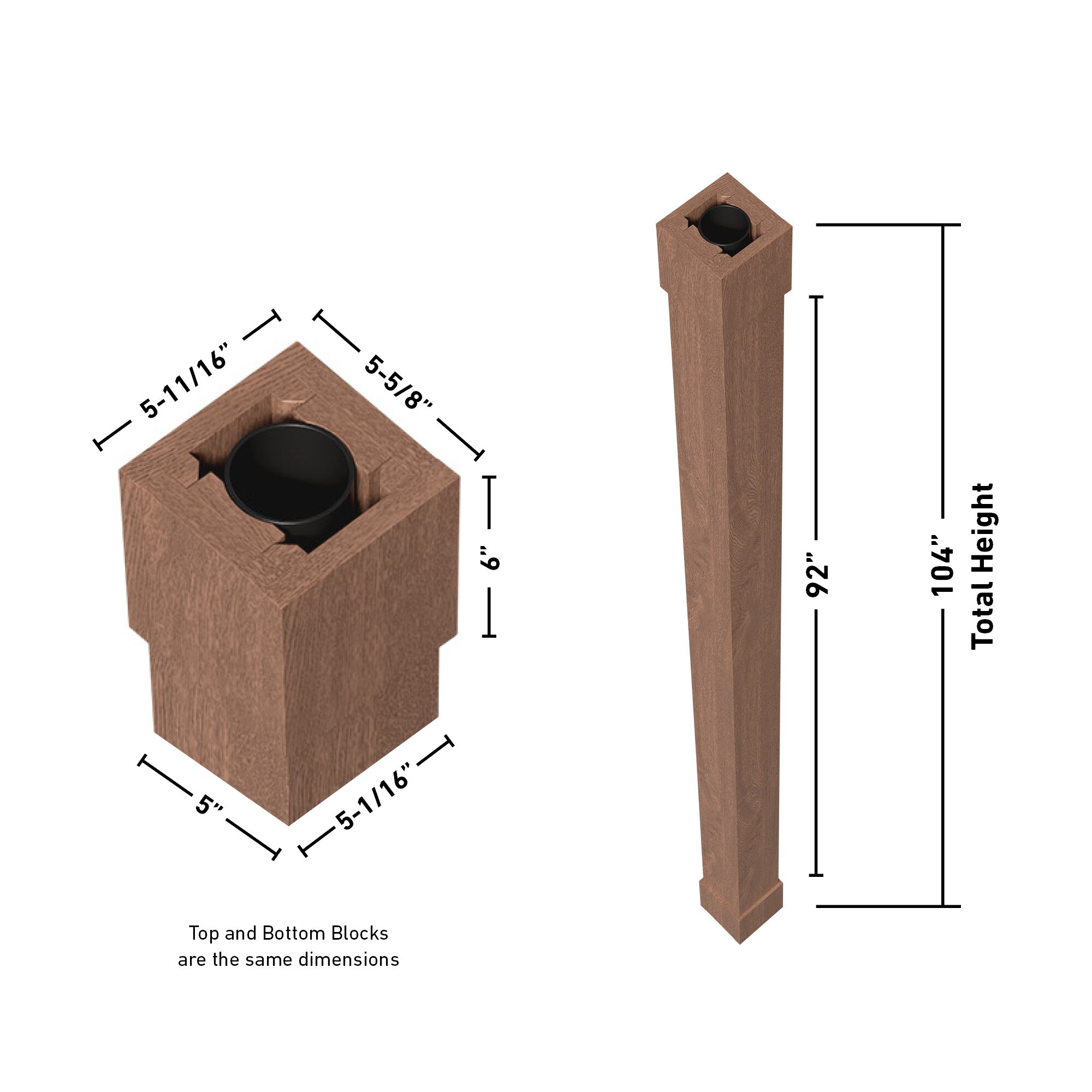 Ornamental Mouldings POLEWRAP01-RUSASH Column-Wraps - View #7