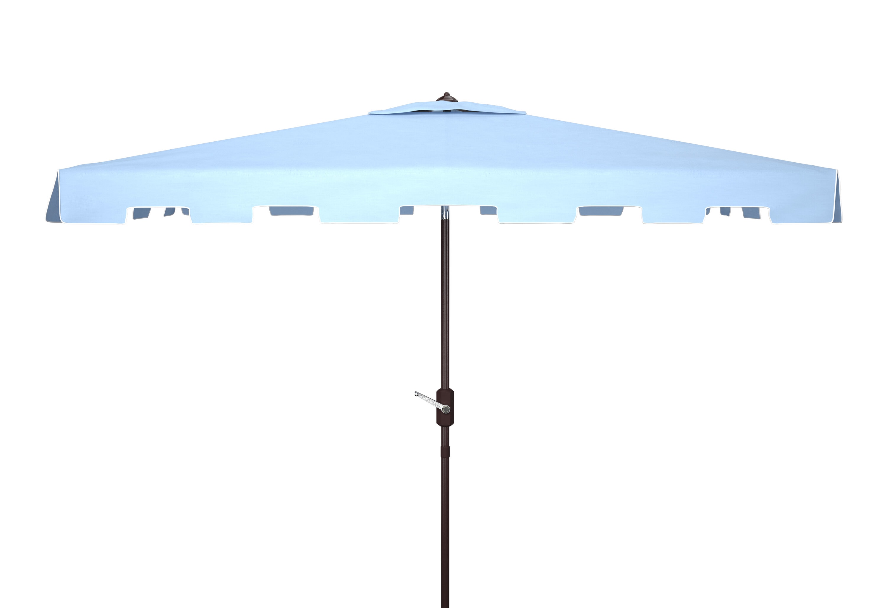 Safavieh PAT8300D 9.84-ft Aluminum Blue Auto-tilt Market Patio Umbrella