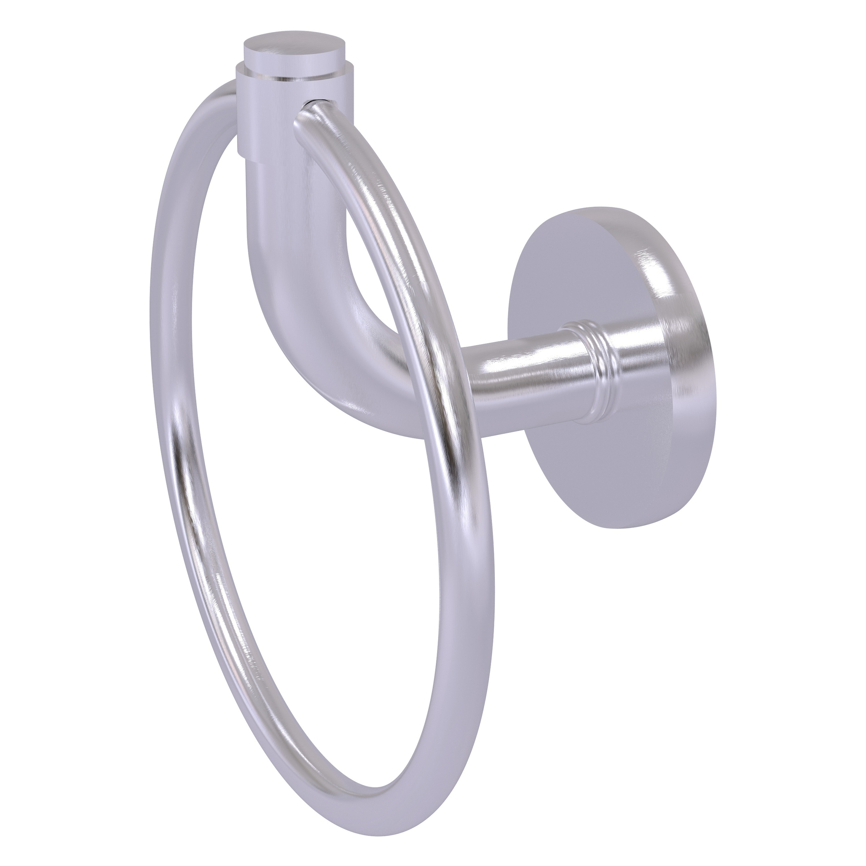 Allied Brass RM-16-SCH Remi Satin Chrome Wall mount Single Towel Ring
