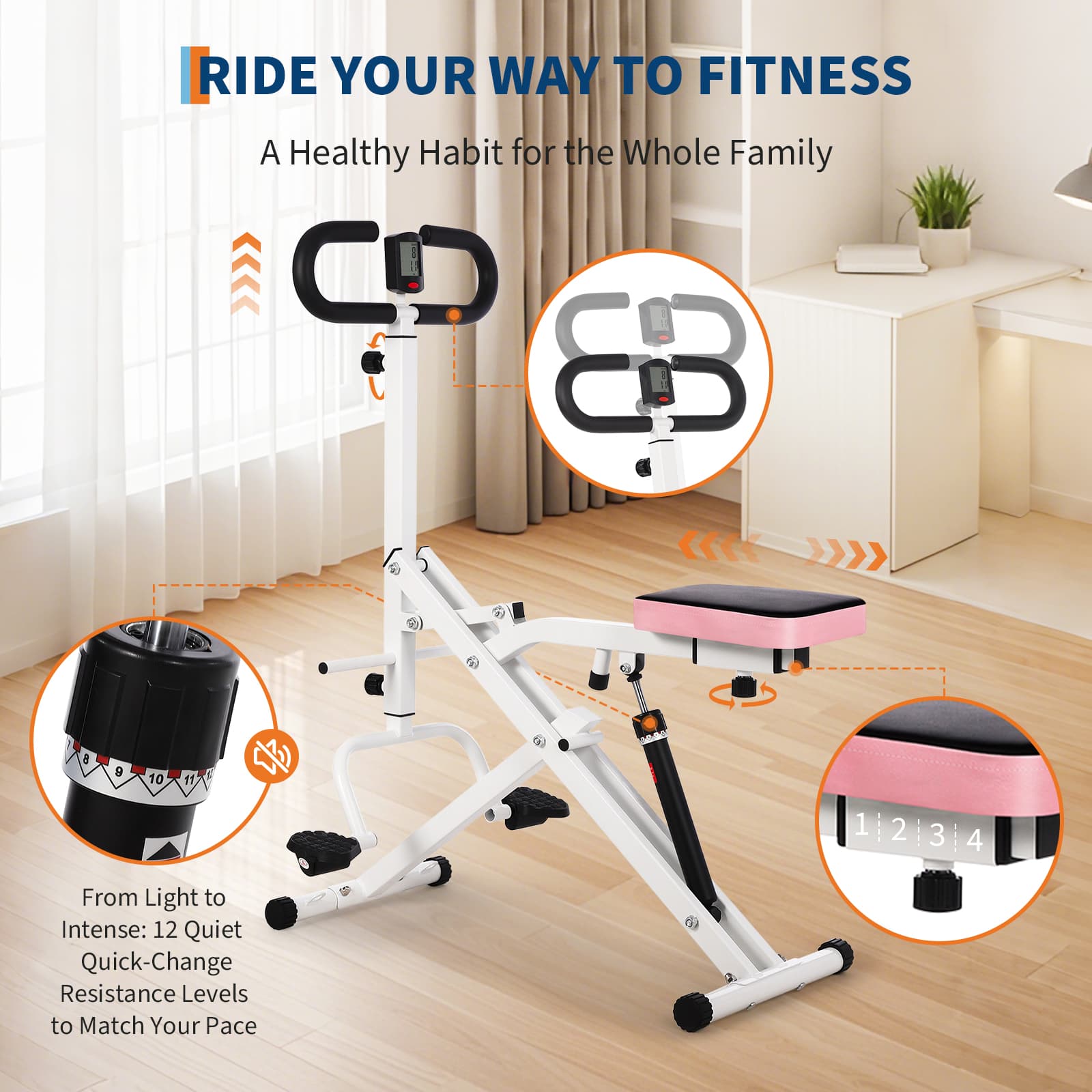 Qeetex ZYFLPSS-337TGECT Rowing-Machines - View #3
