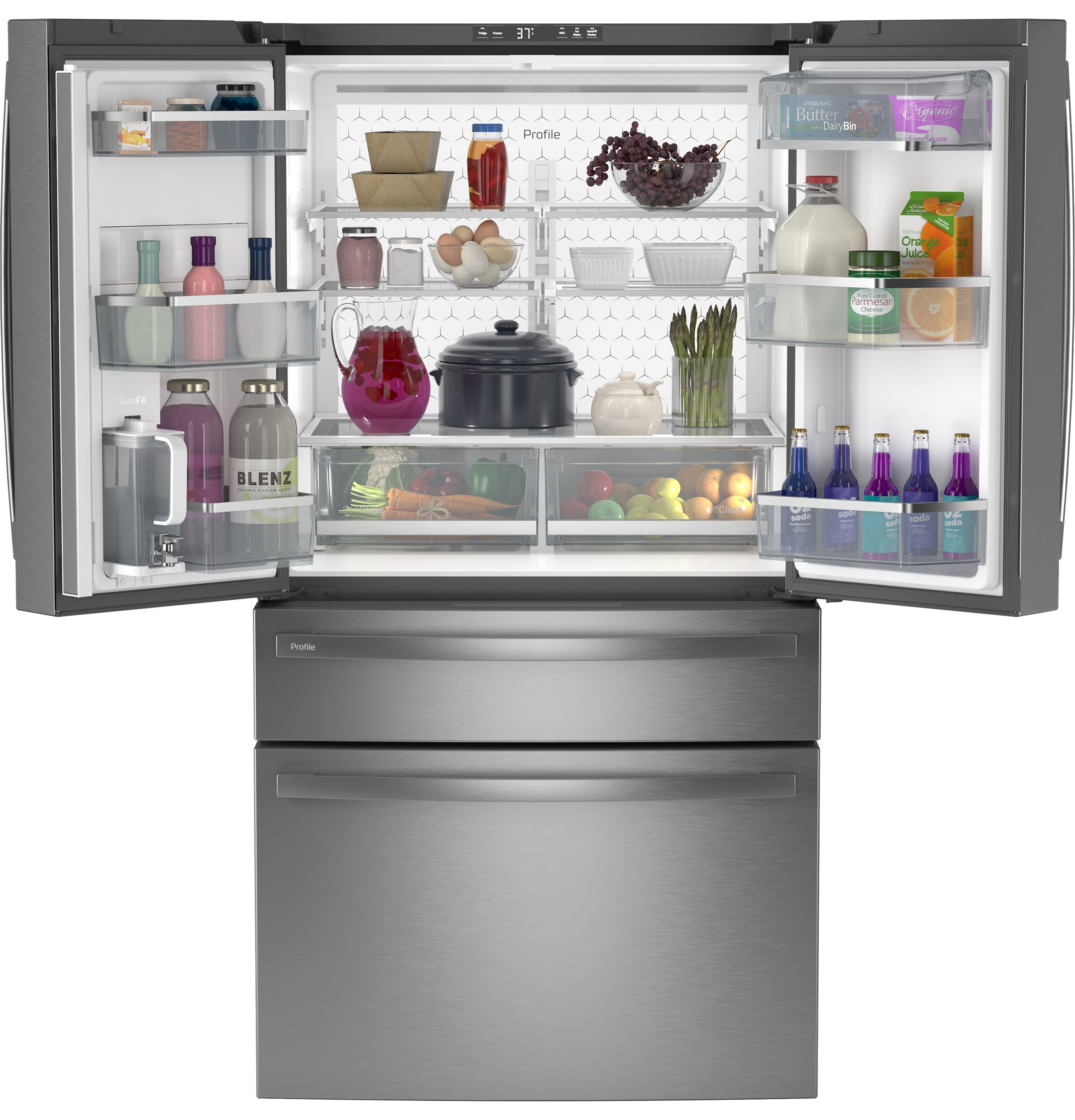 GE PJE23BYWFS French-Door-Refrigerators - View #2