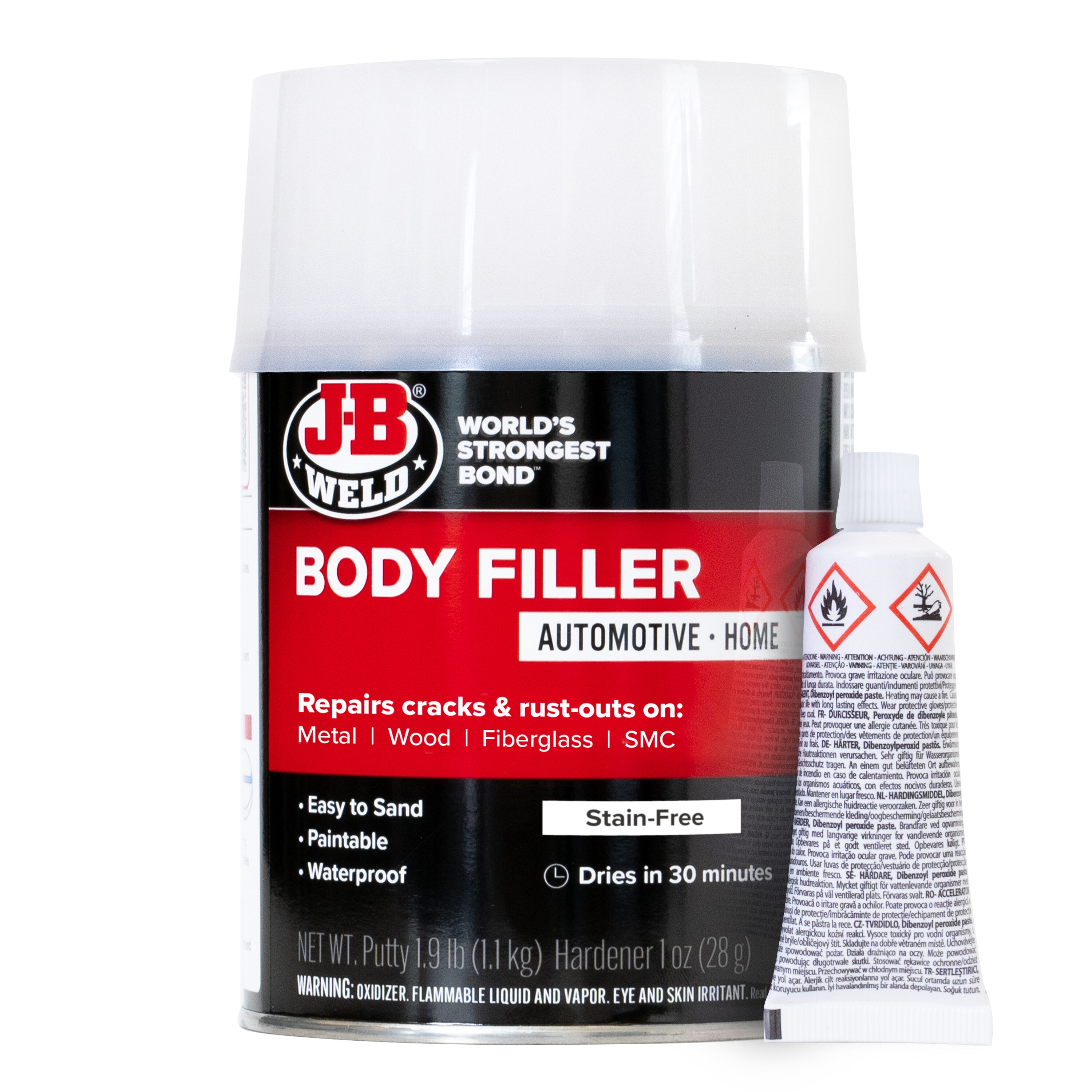 Waterproof 4kg car body filler putty With Moisturizing Effect 