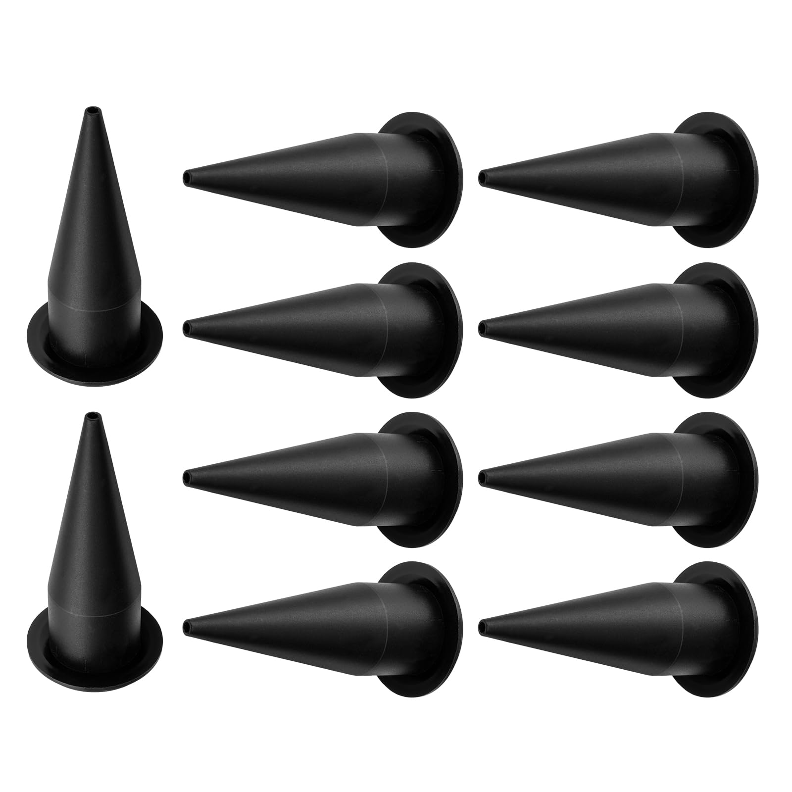 Etokfoks  High Thrust Caulk Gun 10 Piece Cone Nozzle Caulking Tips for Sausage Applicator Sealing Cracks Replacement
