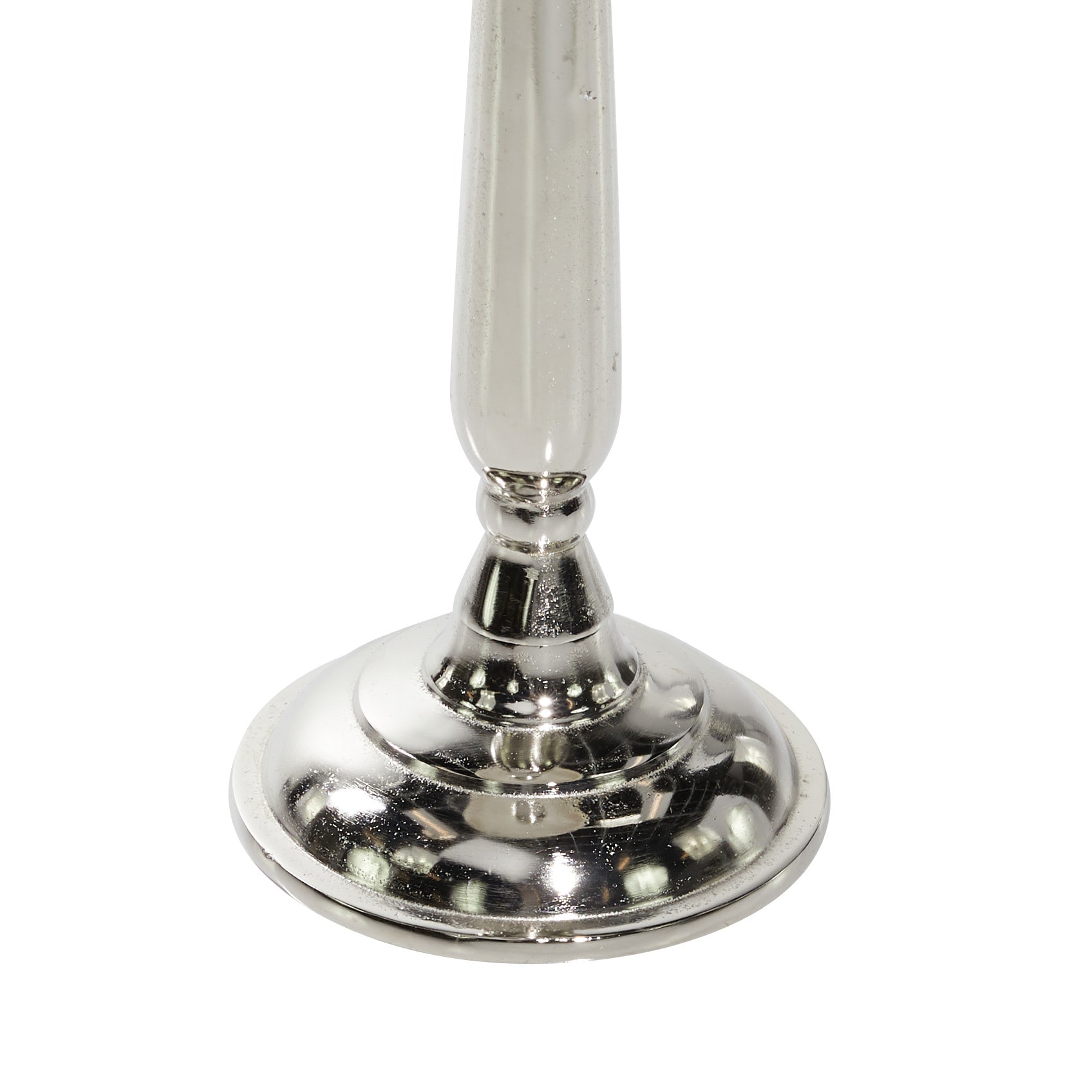 Silver Terrazzo Marble Top Round Accent Table