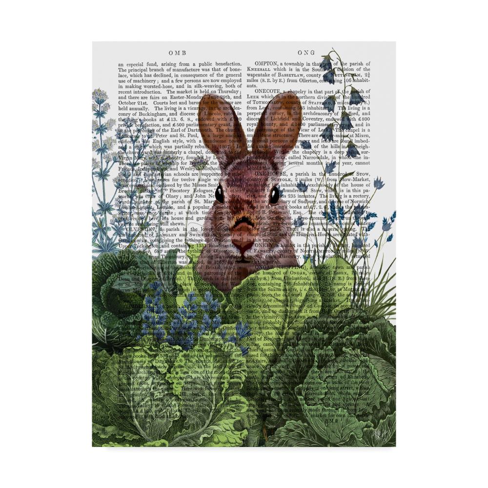 Trademark Fine Art WAG00200-C1419GG Framed 19-Inches H x 14-Inches W Animals Canvas Print