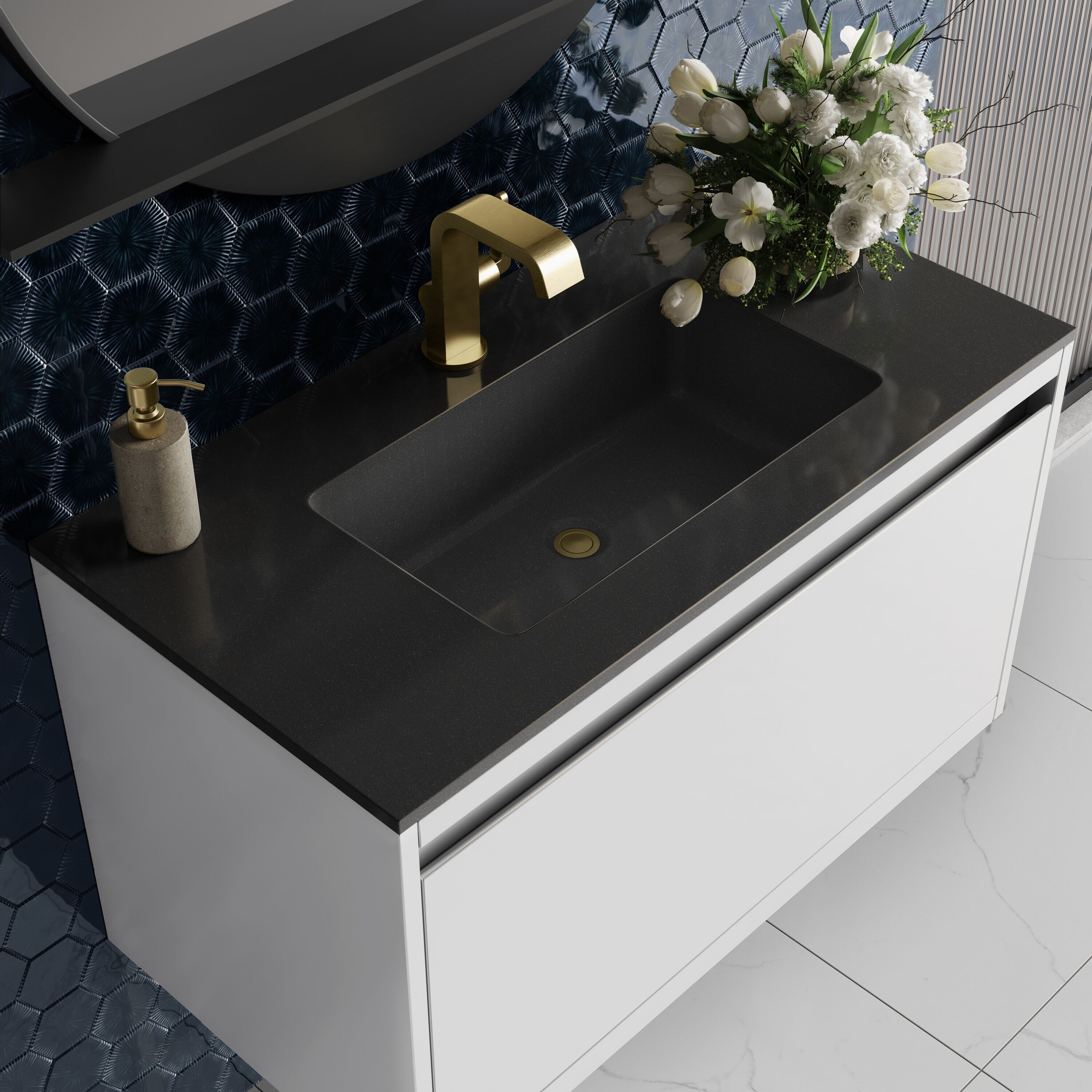 James Martin Vanities 805-V35.4-GW-CB-CH Bath-Vanity-Combo - View #5