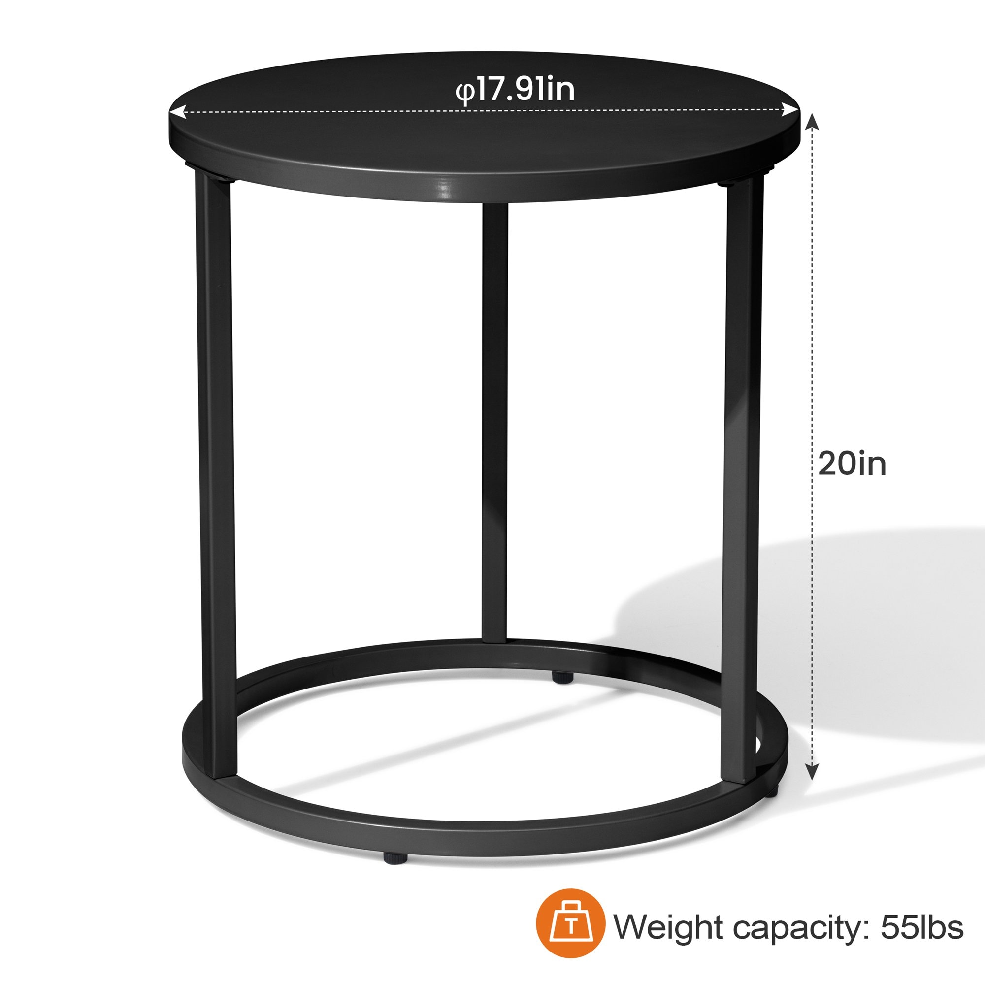 Crestlive Products CL-TB014BLK Patio-Tables - View #3