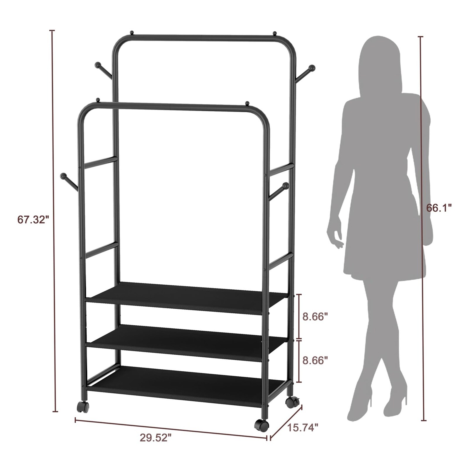 AKSCYZM LAK0821K1637 Garment-Racks - View #3
