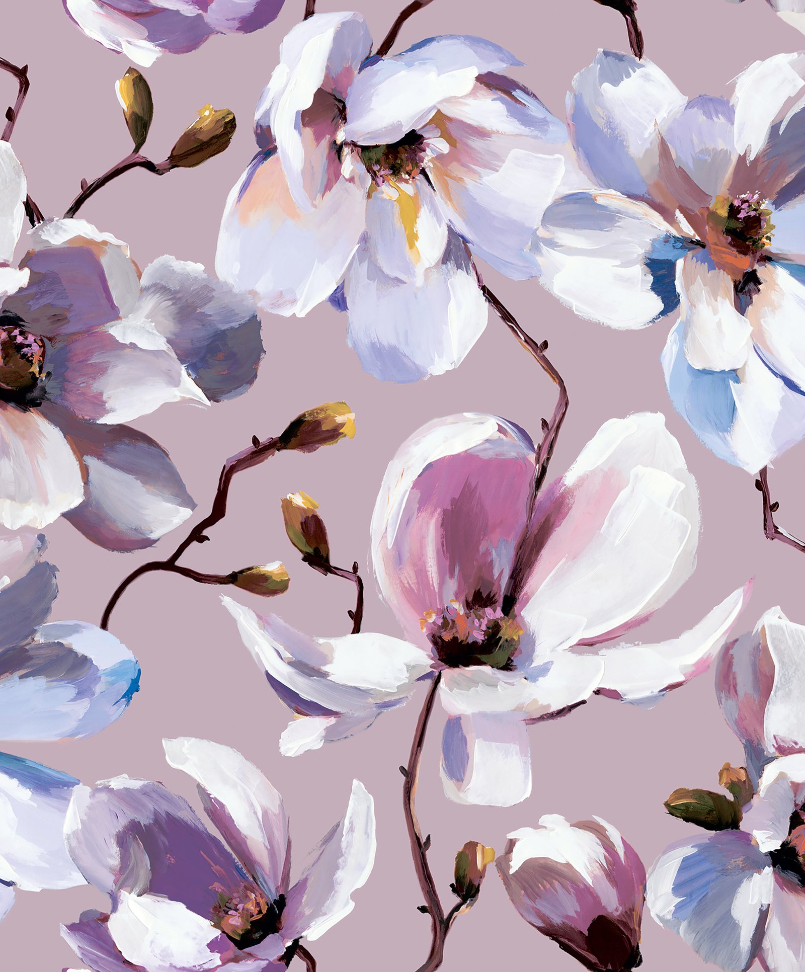 Galerie Flora Floral Rhapsody Multi-coloured Wallpaper 47461 in