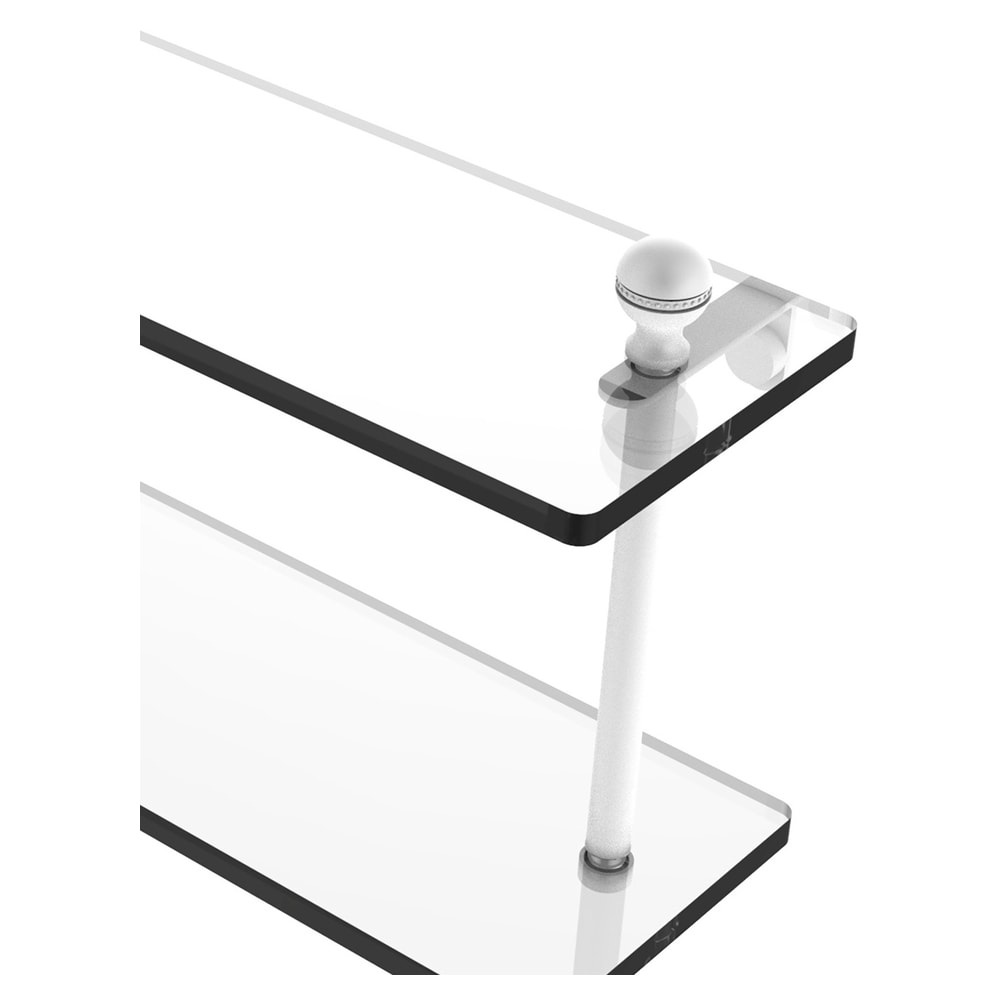 Allied Brass MA-2/22-WHM Bathroom-Shelves - View #2