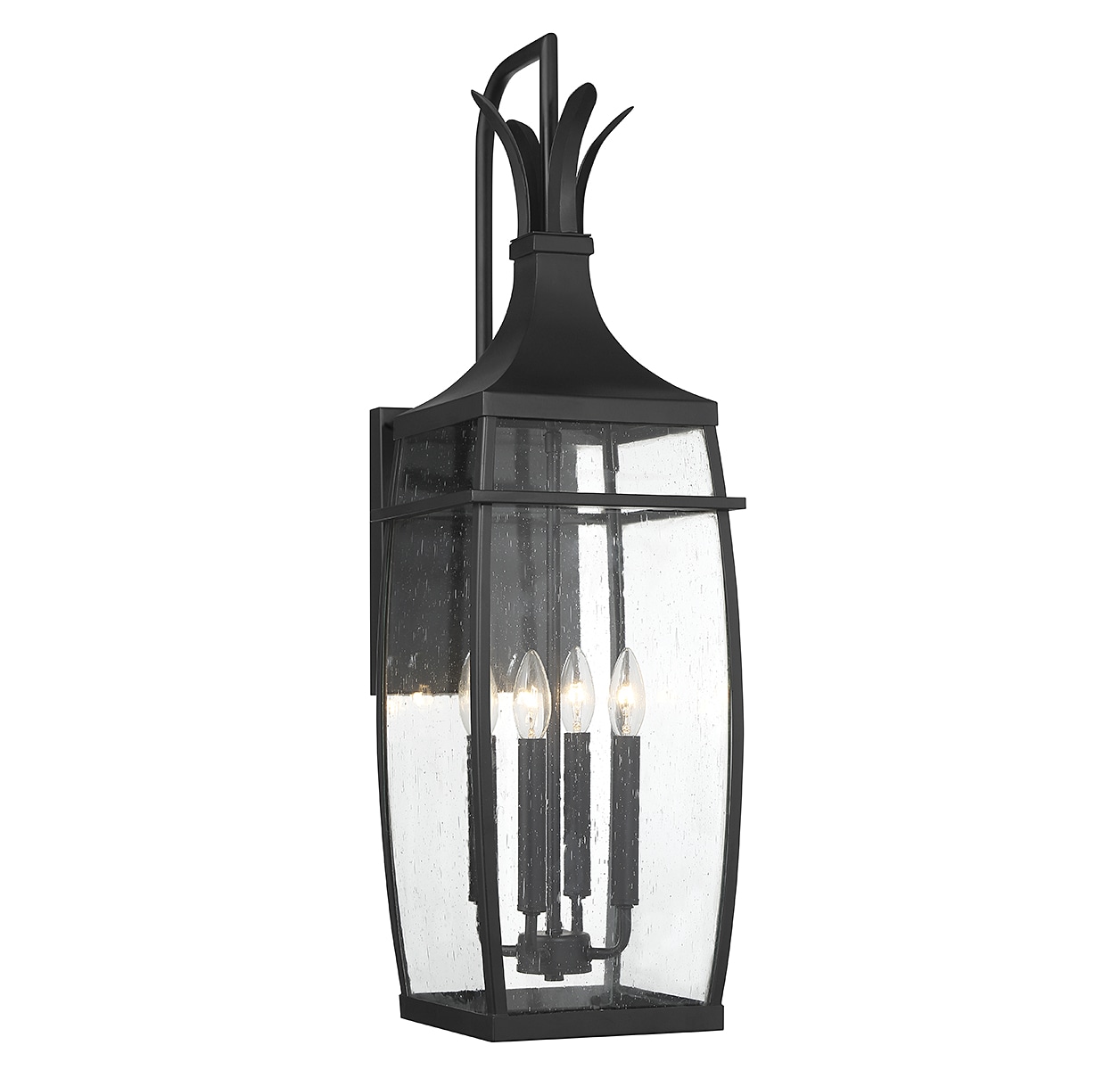 Savoy House 5-764-BK Montpelier 4 -Light 32-in H Matte Black Hardwired Outdoor Wall Light