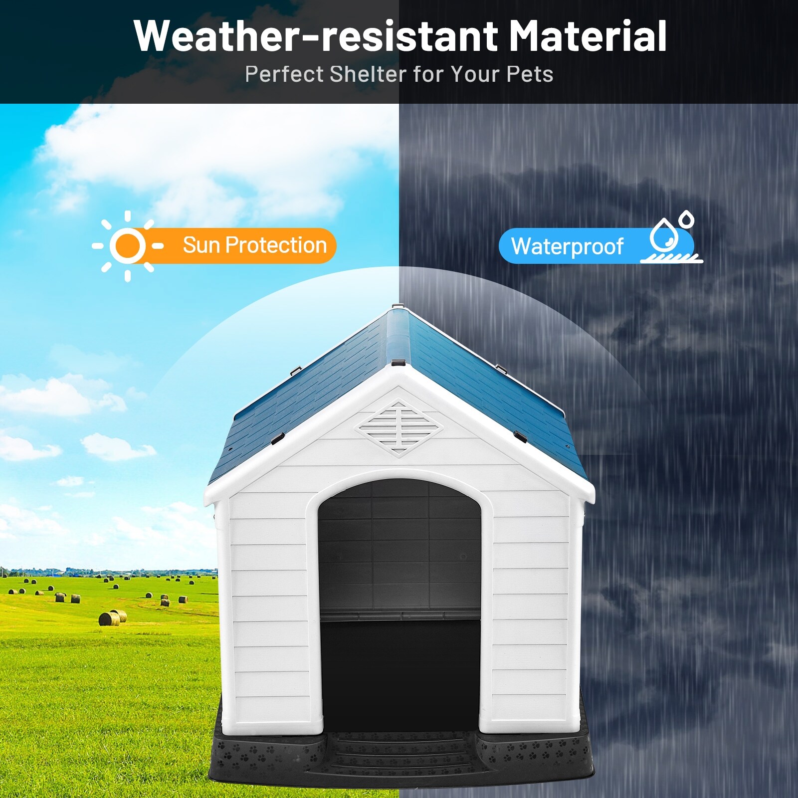 Forclover CJW-PH7065M Dog-Houses - View #2