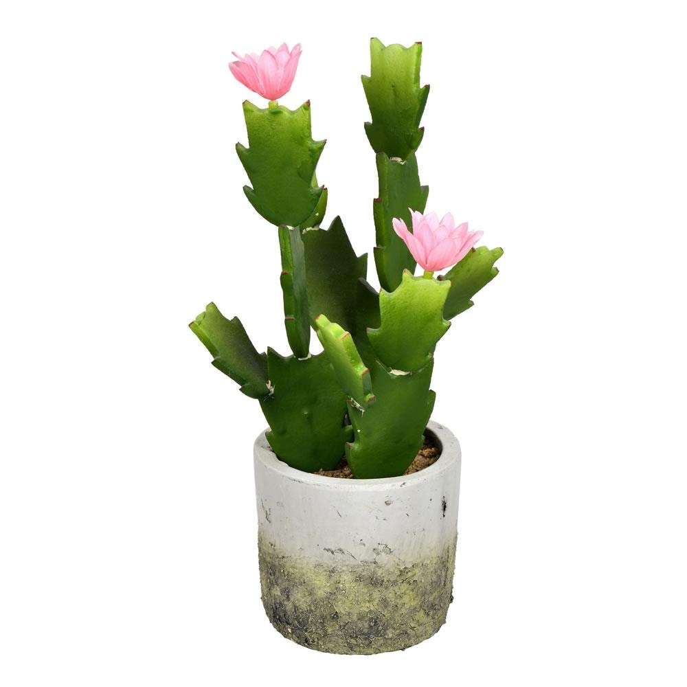 Vickerman FH192401 11-in Green Indoor Succulent Artificial Plant