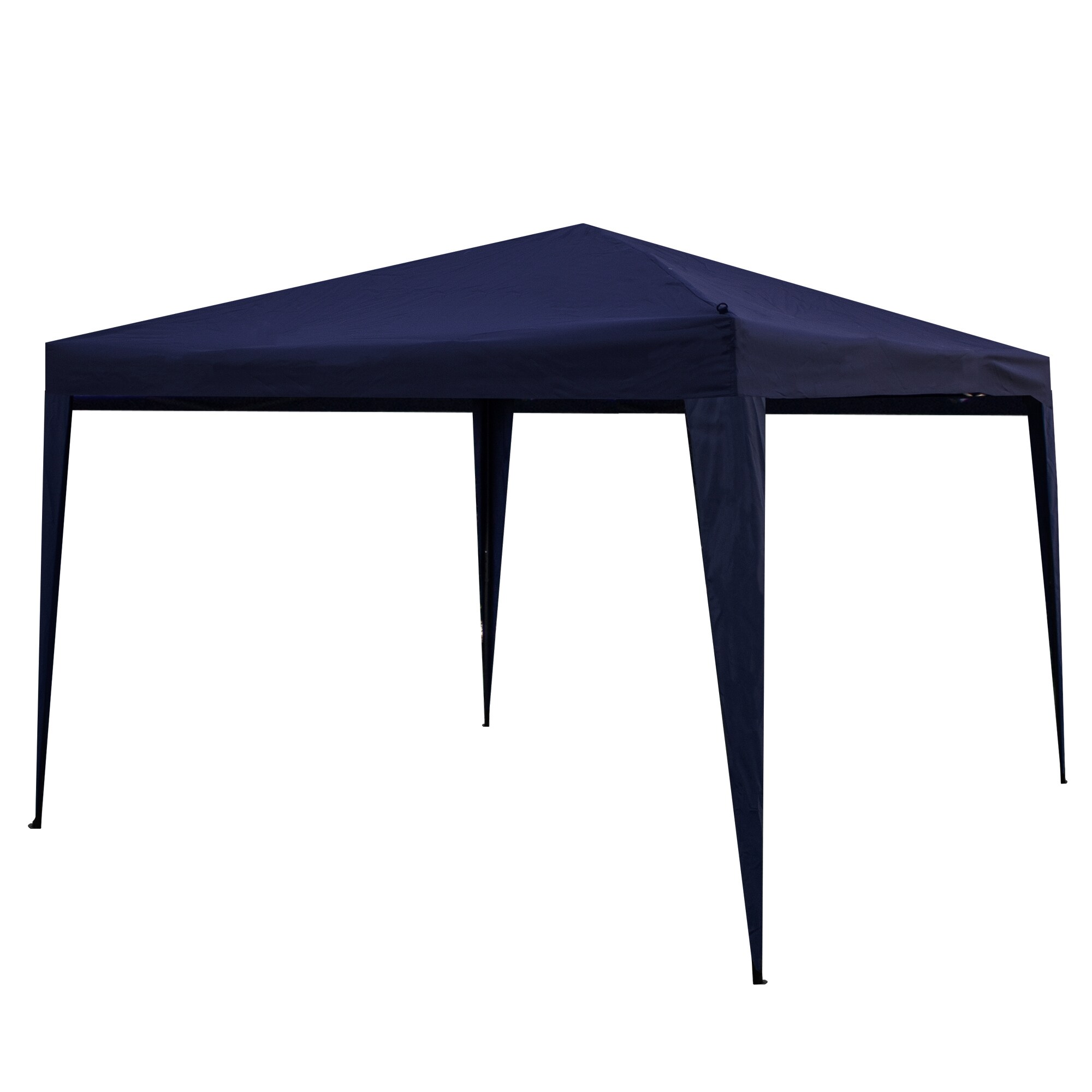 Northlight 10-ft x 10-ft Square Navy Blue Pop-up Canopy in the Canopies ...