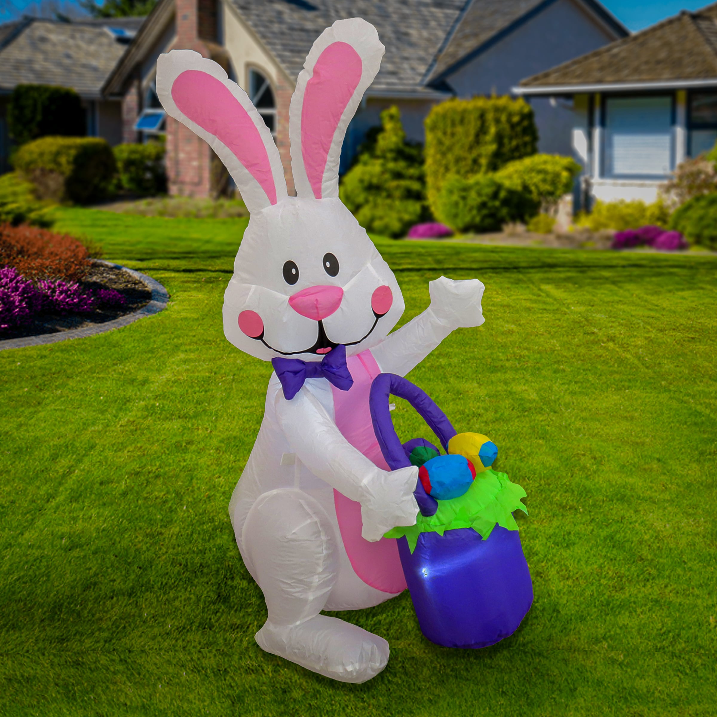 National Tree Company 48-in H Lighted Easter Inflatable in the Seasonal ...