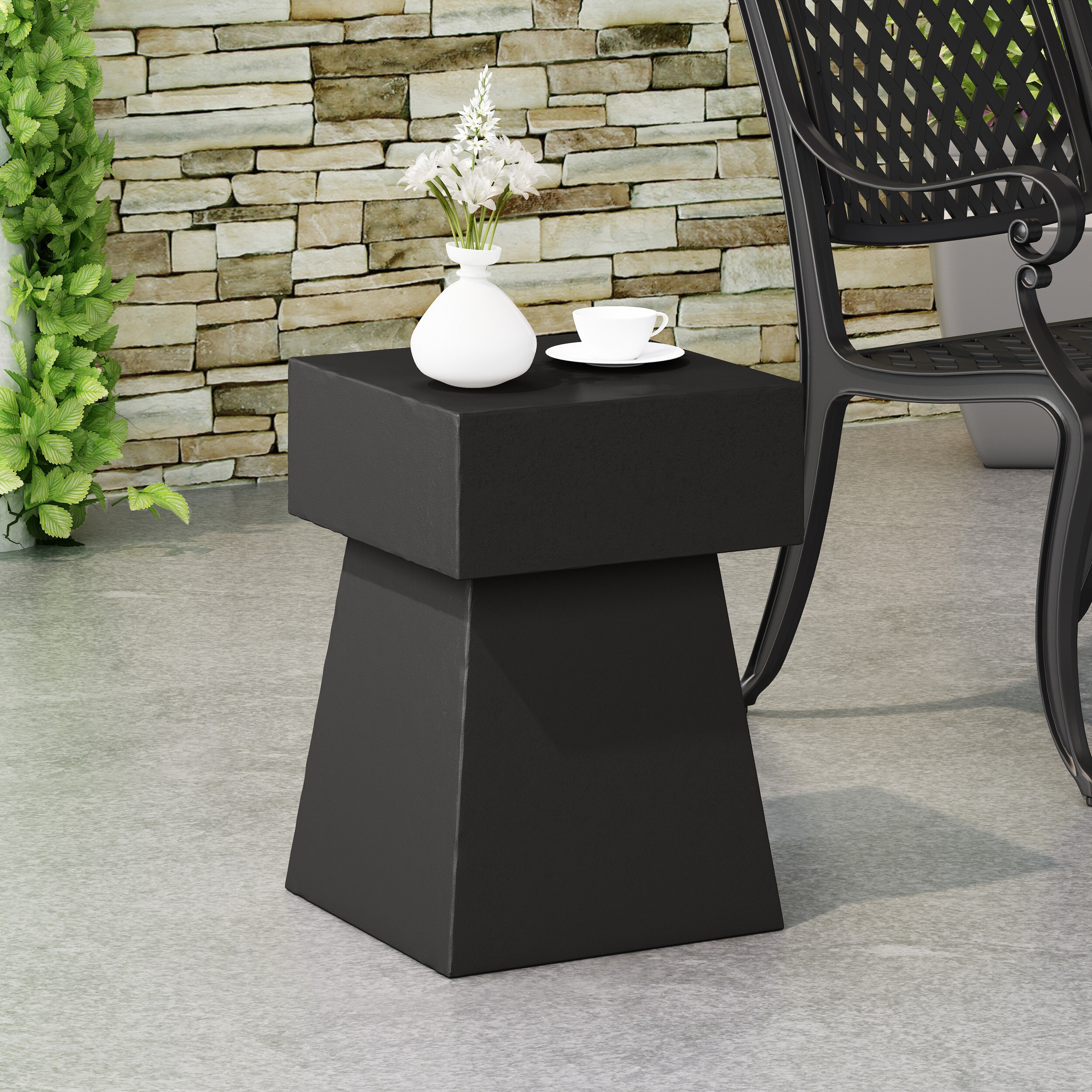 AHIOU HOME ZAAHG-67585.00BLKGS Garden-Stools - View #3