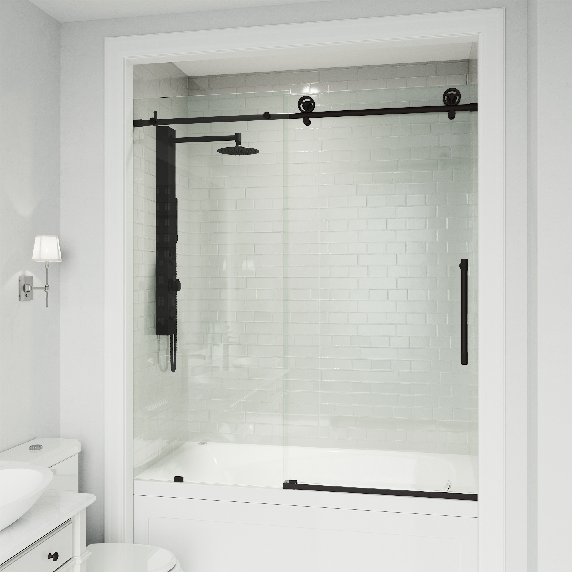 VIGO VG6044MBCL6066 Bathtub-Doors - View #5