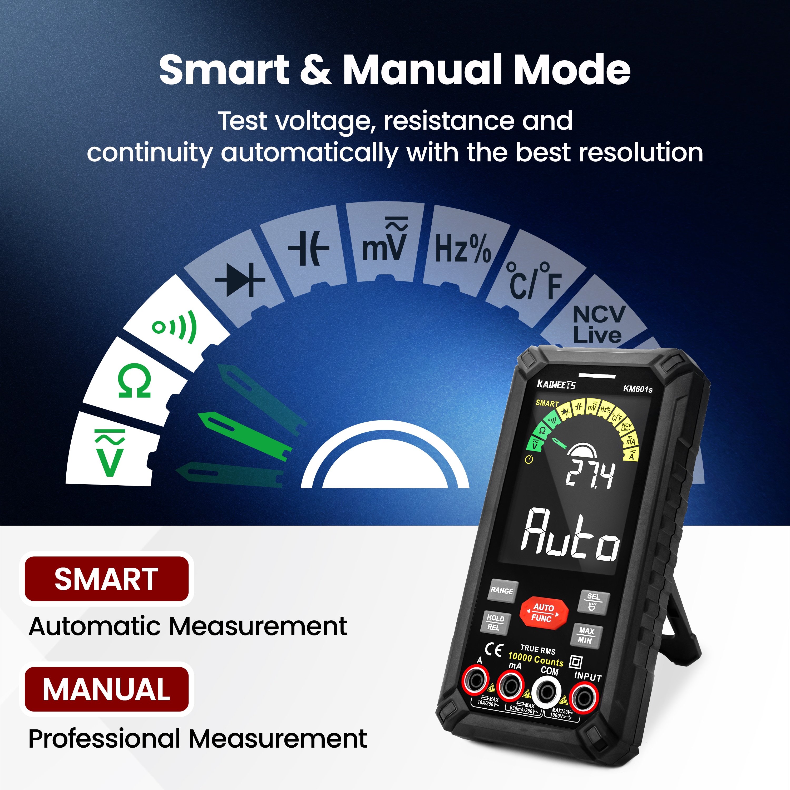 KAIWEETS KM601S multimeters - View #5