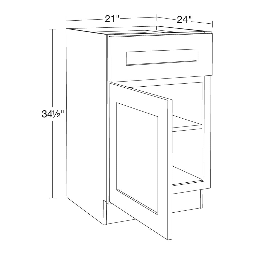 Surfaces 22.4375-in W x 0.75-in H x 10.5-in D Natural Birch Stained Cabinet  Shelf Kit