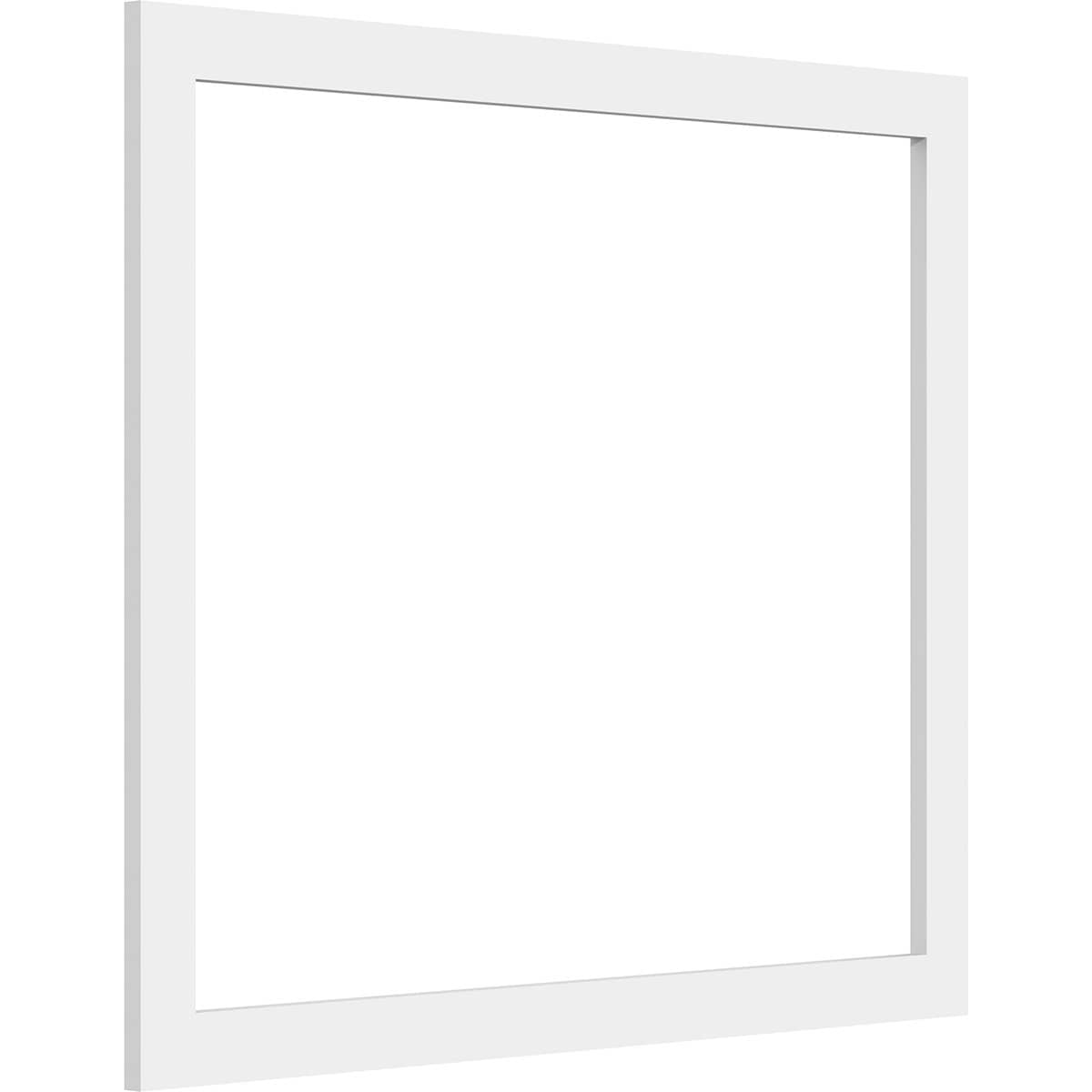 Ekena Millwork WALP26X22X037PRE 26-in x 22-in Smooth Paintable/Stainable White PVC Fretwork Wall Panel (