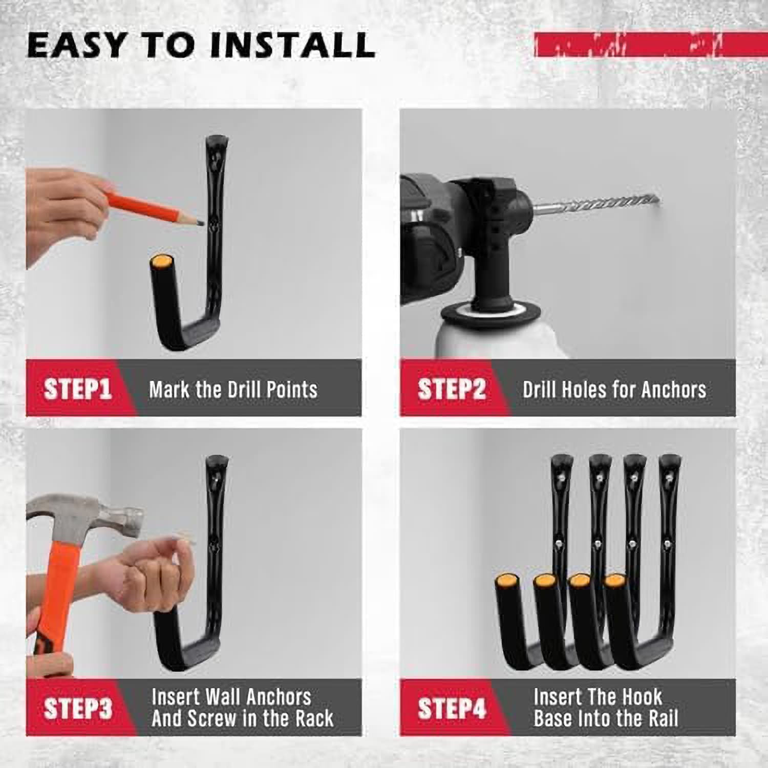 Etokfoks EFT1012A38 Garage-Storage-Hooks - View #4