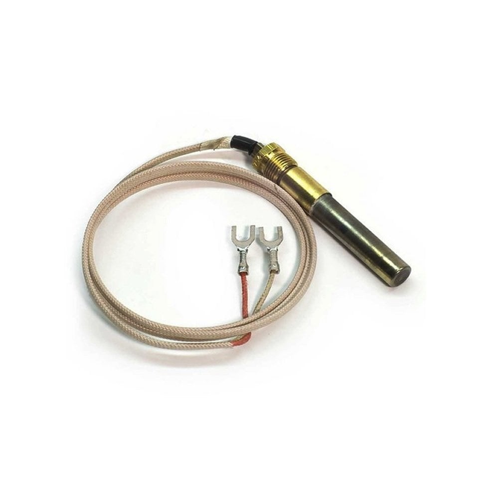 Misopily 24 Inch Thermopile Generator 750 Millivolt Temperature Resistant Thermocouple Spiral and Plug In Connection for Gas Fireplace Water #L05MS10070