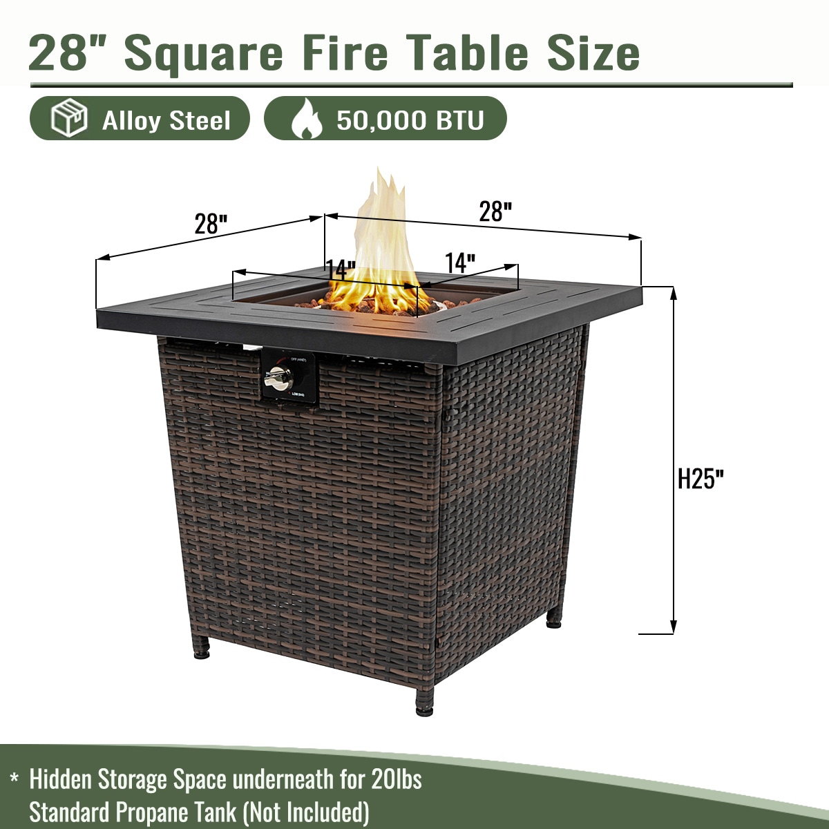 Cuschoice LWH-34-CAL Outdoor-Gas-Firepits - View #5
