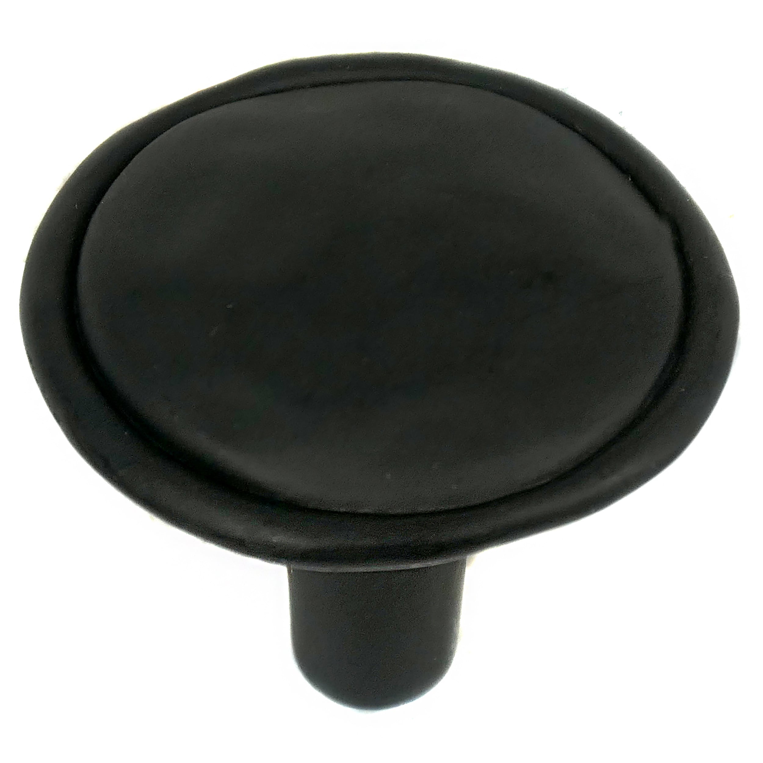Laurey 37420 Merlot 1-3/8-in Iron Black Round Cabinet Knob