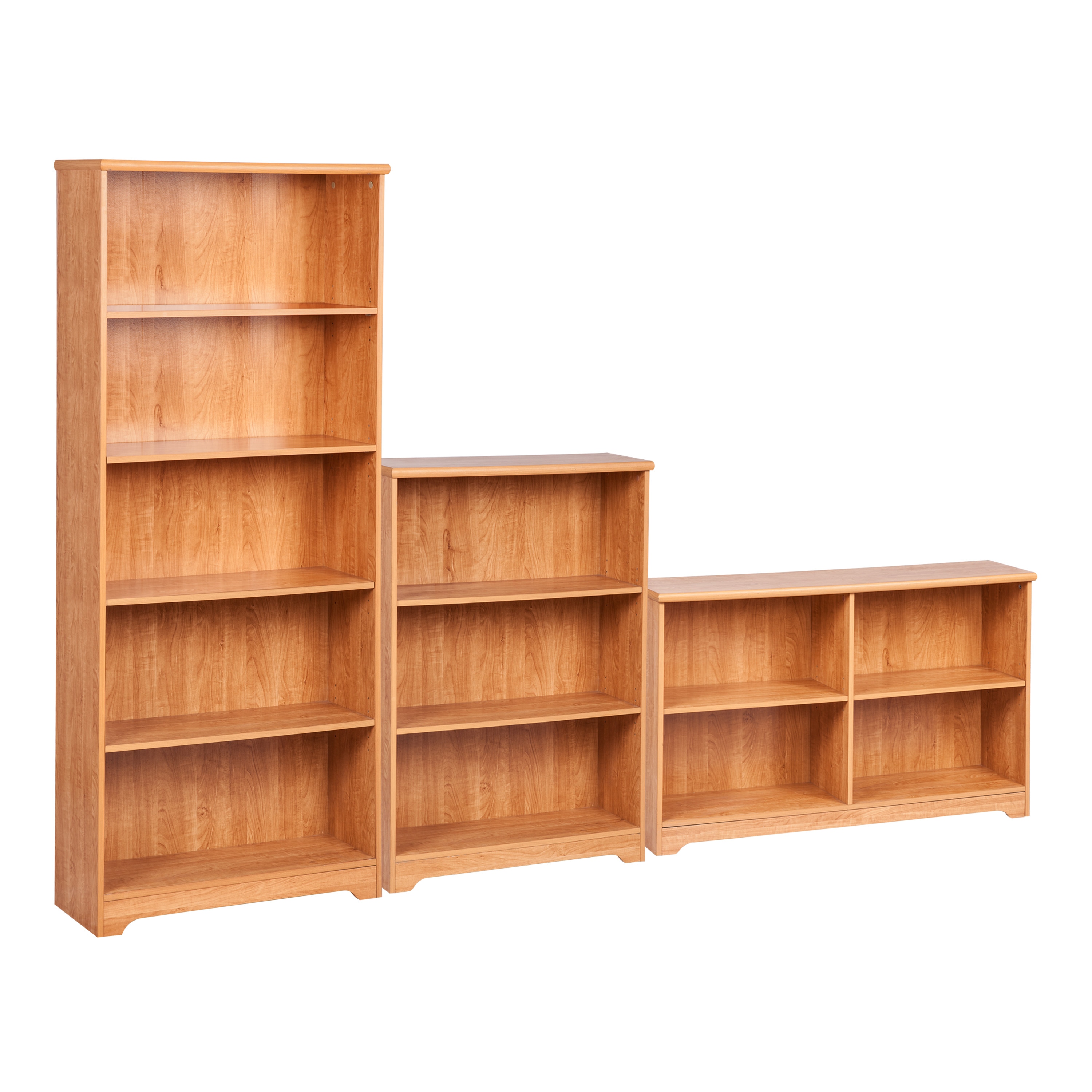 SAINT BIRCH Houston 71 in. Rustic Brown 5-Shelf Standard Bookcase  SBAS3102BKRB - The Home Depot