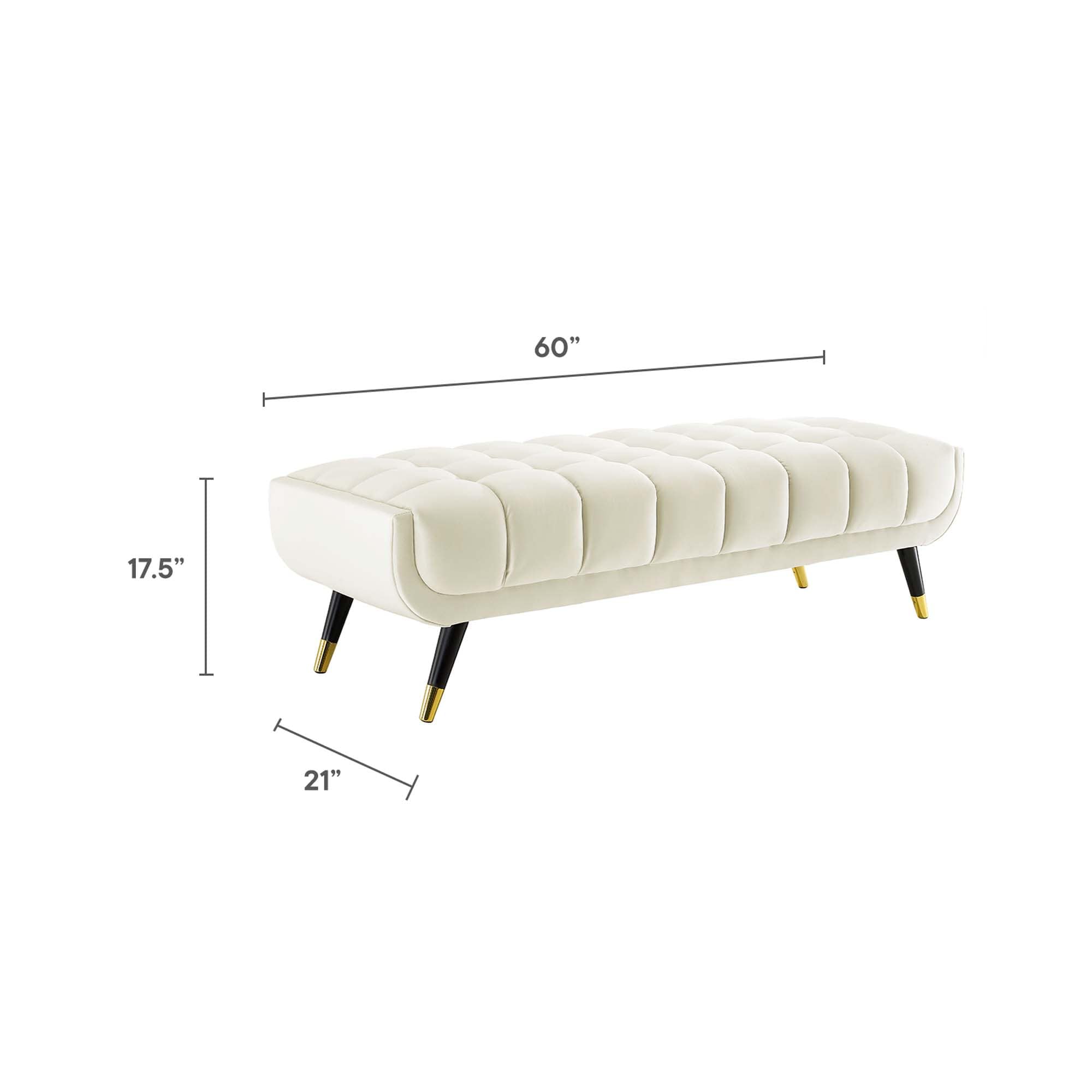 Modway EEI-4241-IVO bench - View #3