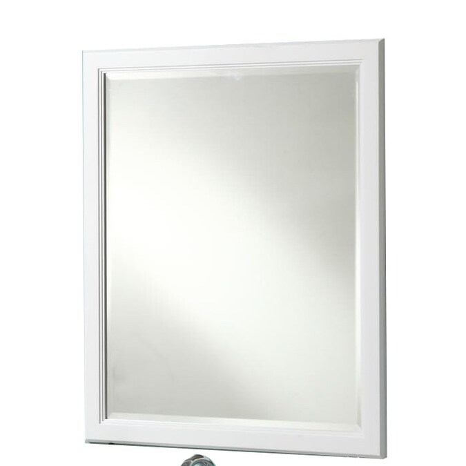Style Selections Drp Ar 30 In X 36, White Framed Bathroom Mirror 30 X 36