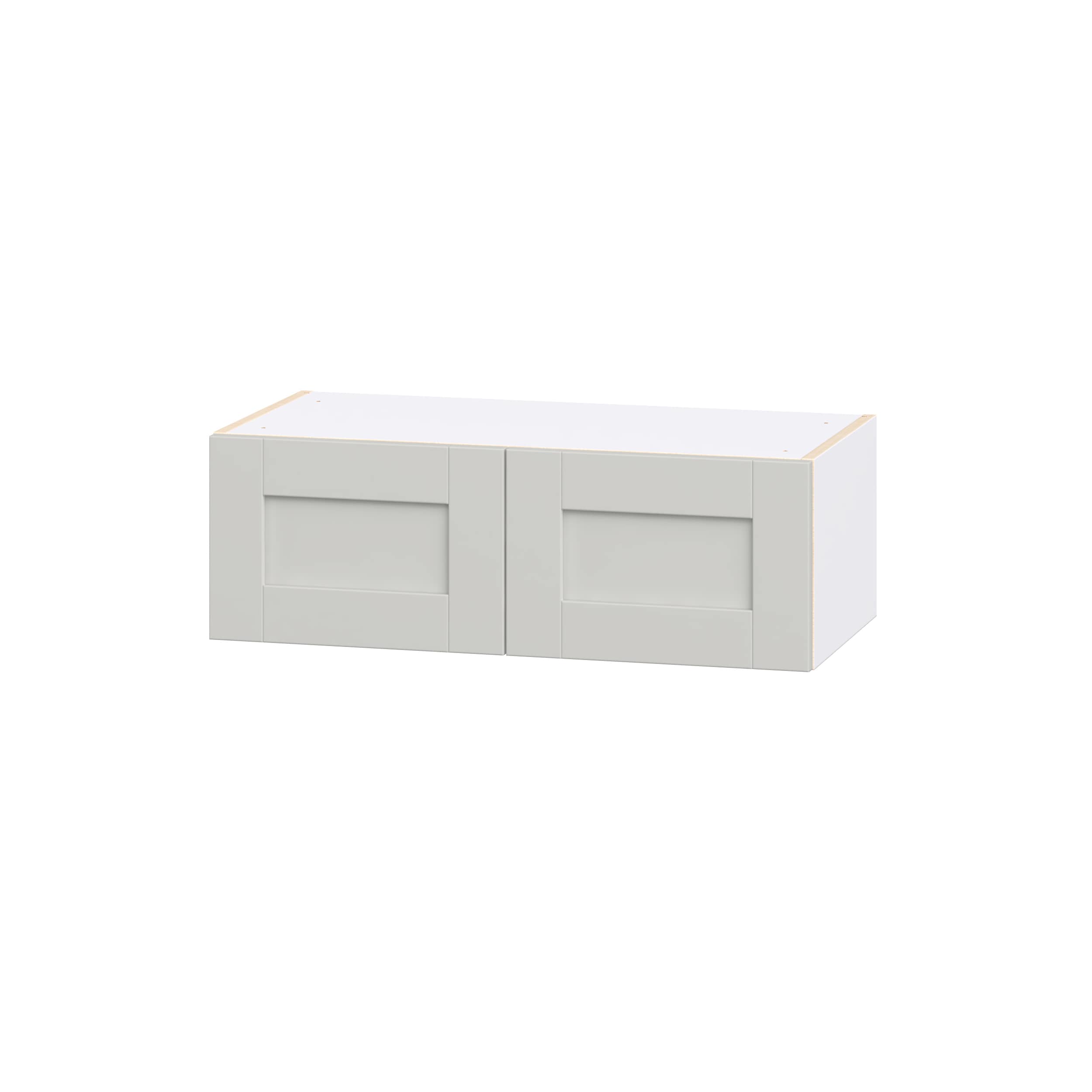 Hugo&Borg Charlesberg 30-in W x 10-in H x 14.75-in D Light Gray Wall Fully Assembled Cabinet Flat Panel Shaker