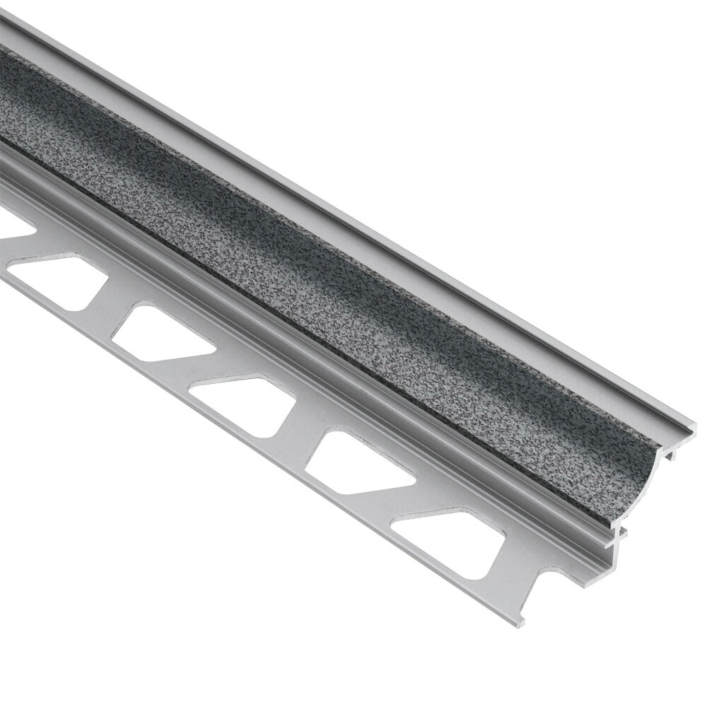 Schluter Systems AHK1S150TSG Dilex-AHK 0.563-in W x 98.5-in L Pewter textured color-coated aluminum Aluminum Cove base Tile Edge Trim