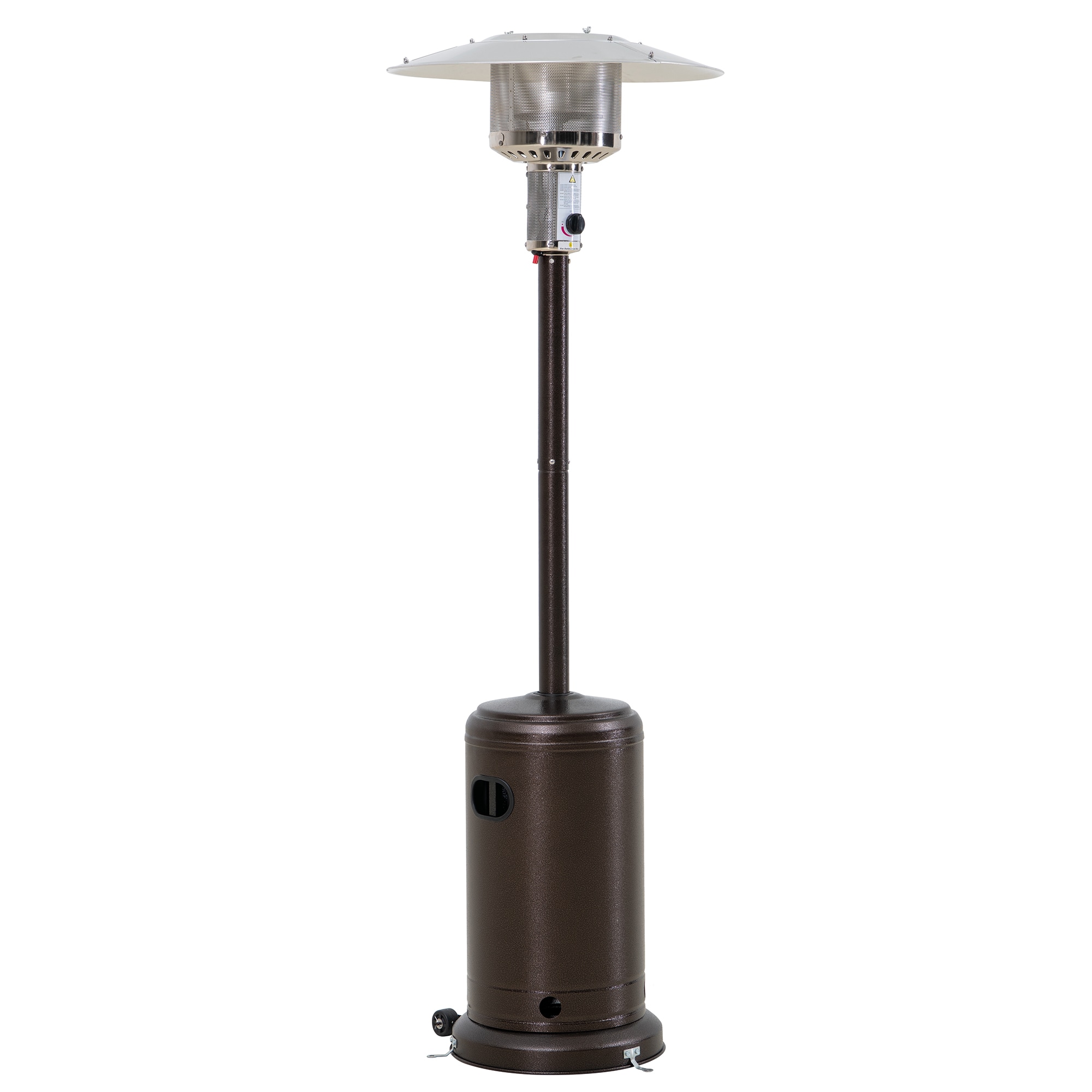 Sunjoy A306016800 47000 -BTU Brown Aluminum Floorstanding Liquid propane Patio Heater