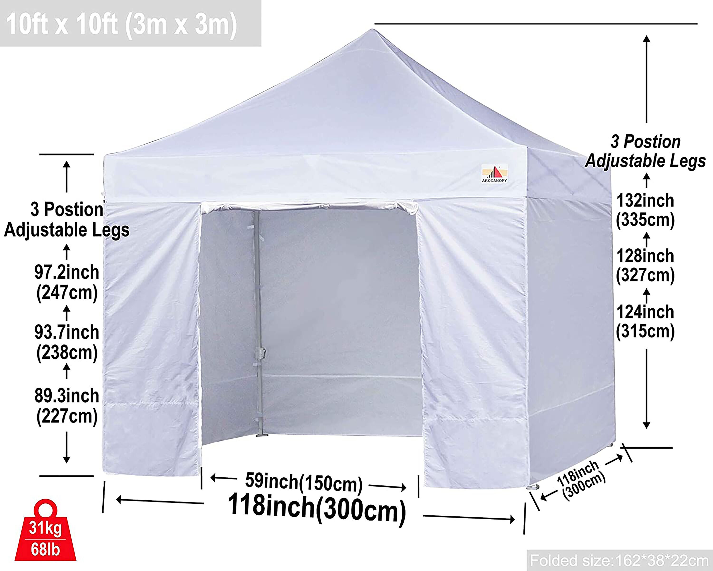 ABCCANOPY 10X10KKPKG-WHITE Canopies-Sl - View #4