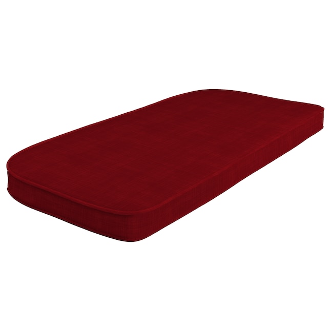 Style Selections Valleydale Red Patio, 42 Inch Red Outdoor Bench Cushion