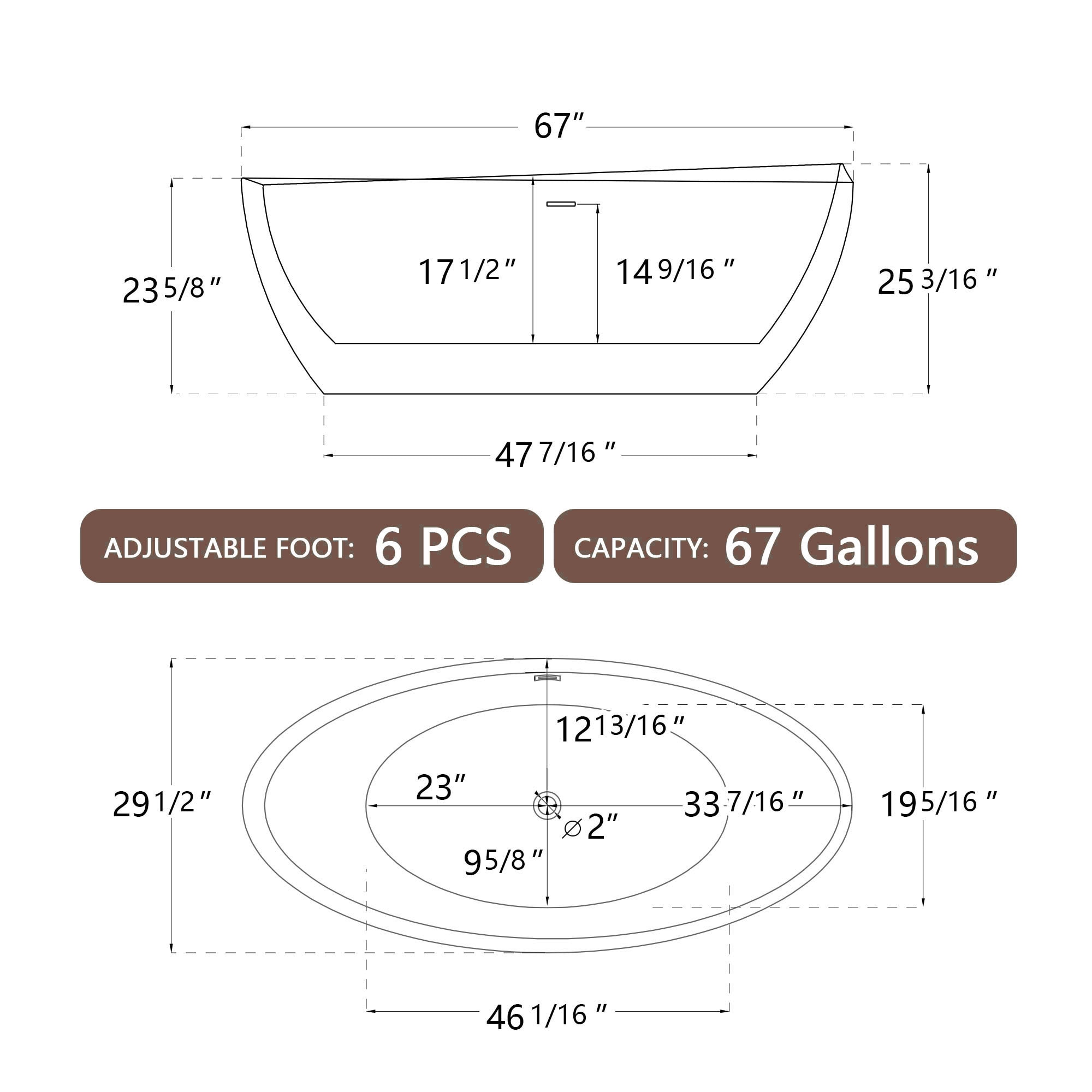 WELLFOR OUZ63219+ bathtubs - View #9