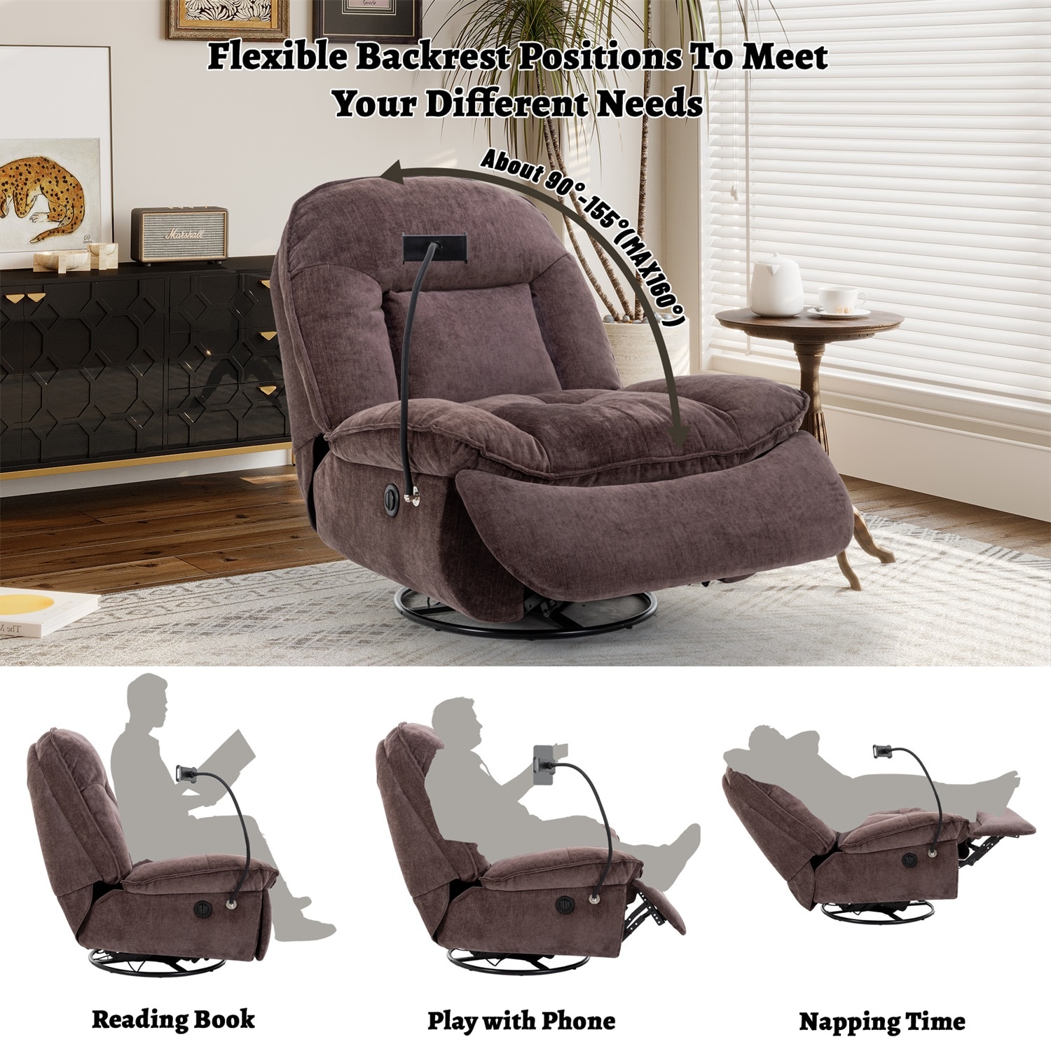 Mondawe MO-QN8050-BR recliners - View #3