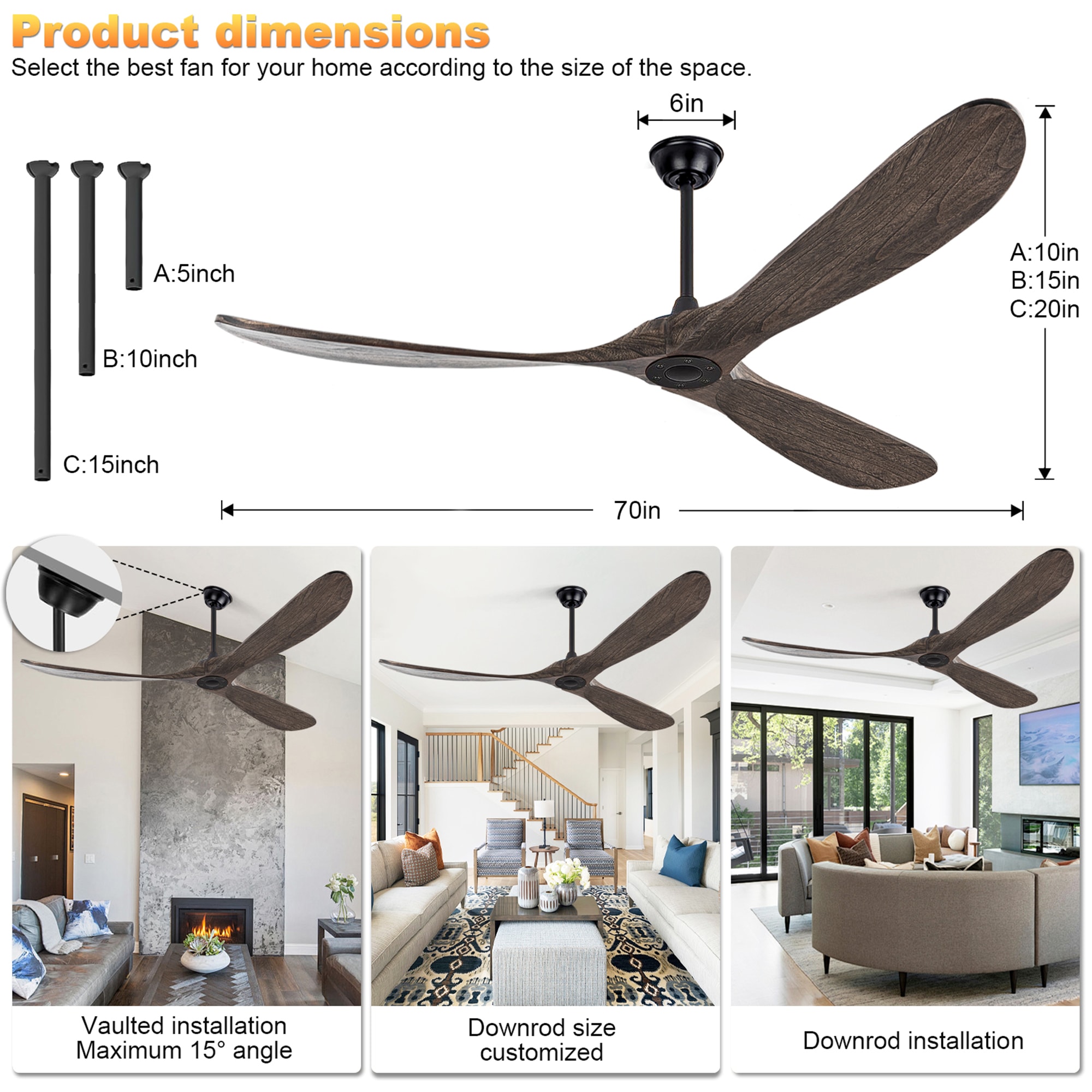 SINOFURN SYD130022GY Ceiling-Fans - View #7