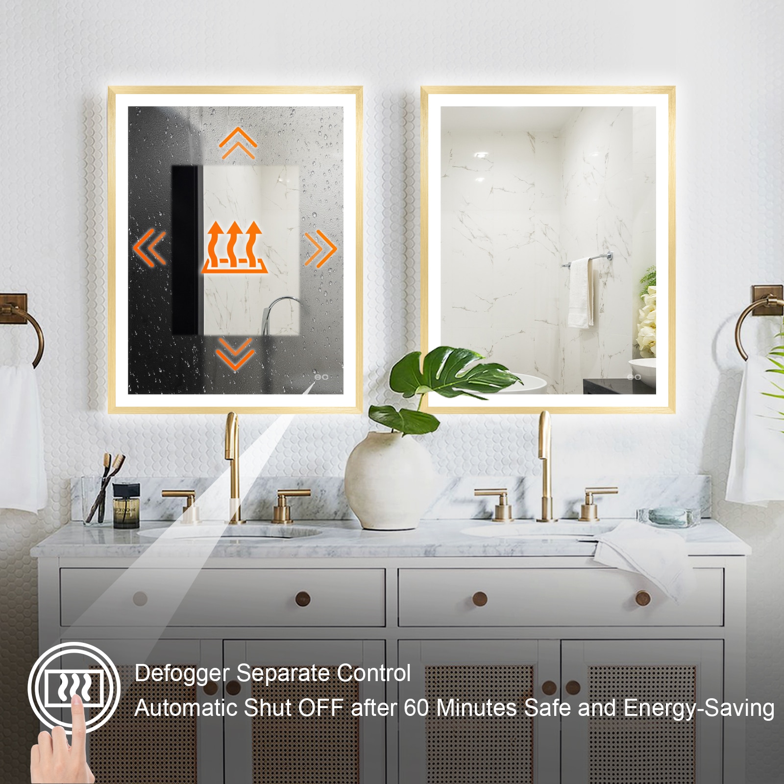 Forclover MRE-6F2432GD Framed-Bath-Mirrors - View #7